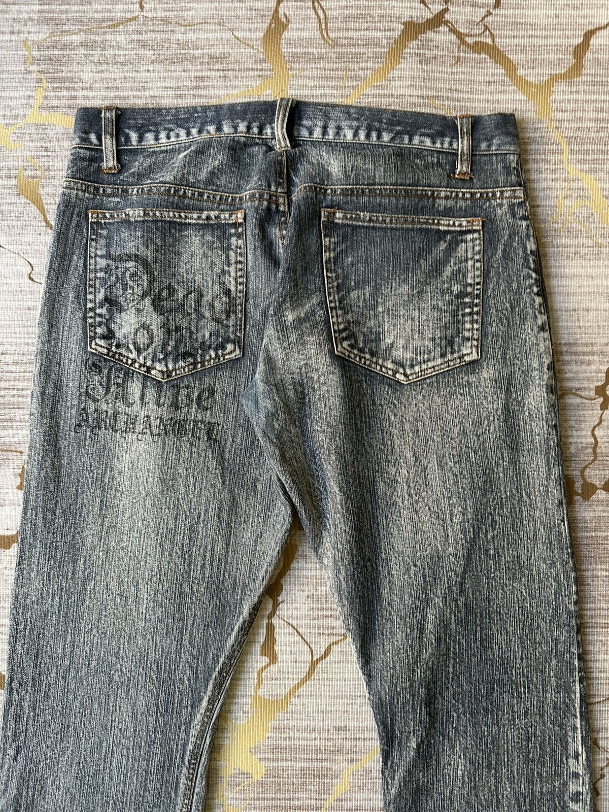 In The Attic FLARE In The Attic Sublimation Studded Poem Patchwork Denim Size US 31 - 13 Thumbnail