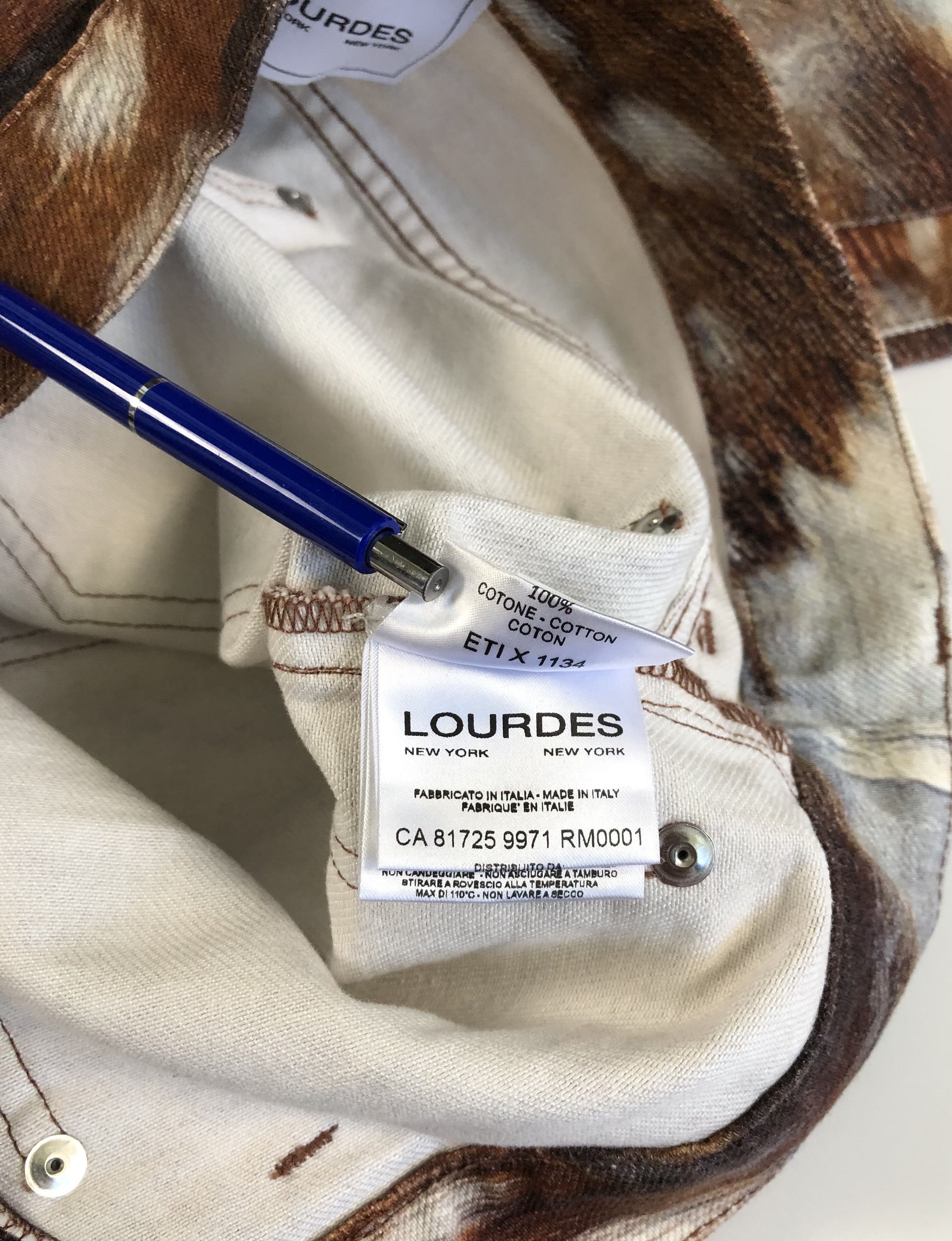 Other Lourdes New York Multi-Pocket Deer Unisex Jeans Size US 33 - 8 Thumbnail