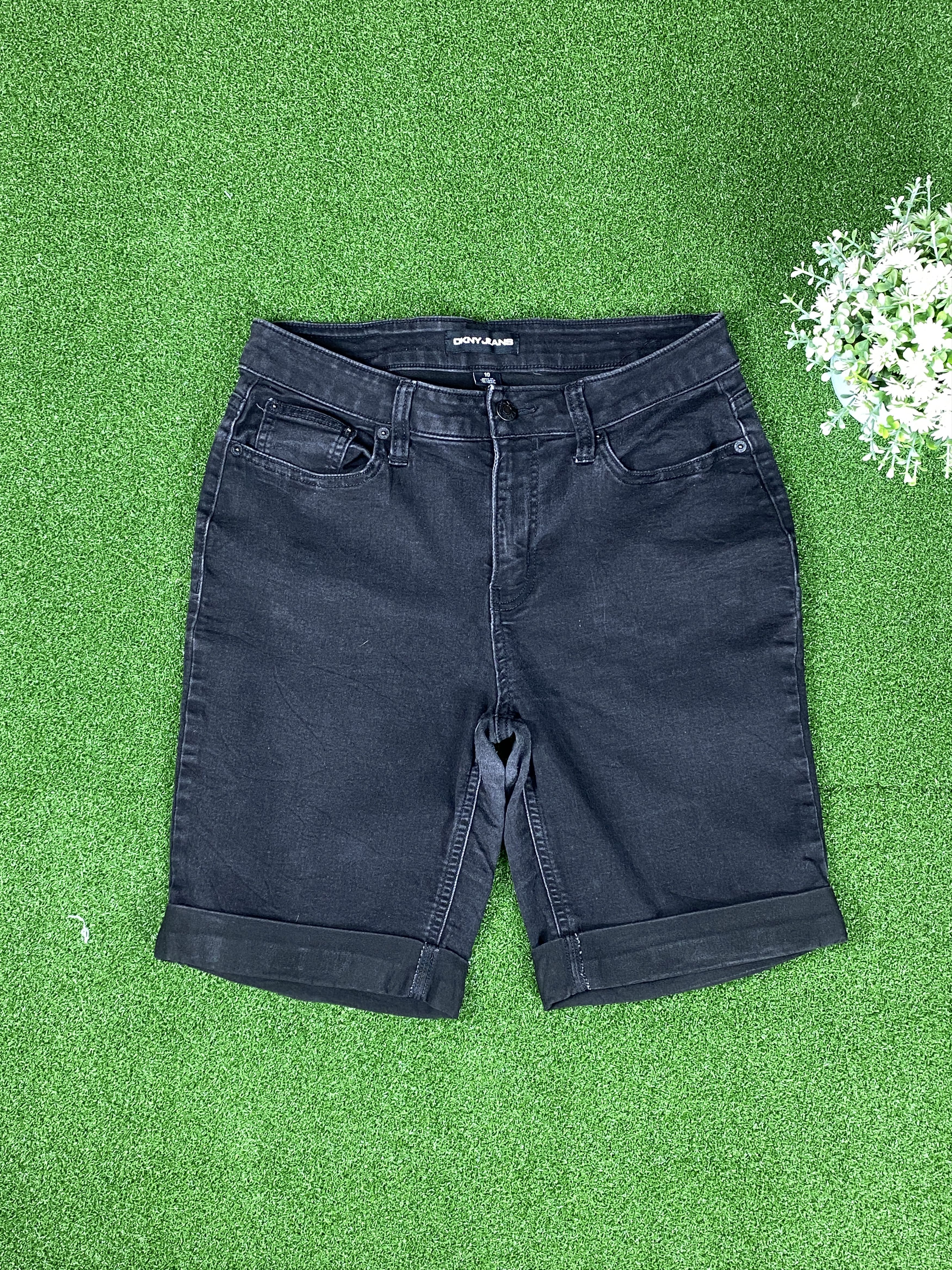 DKNY Vintage Dkny Jeans Short Black Jeans Size US 30 / EU 46 - 1 Thumbnail