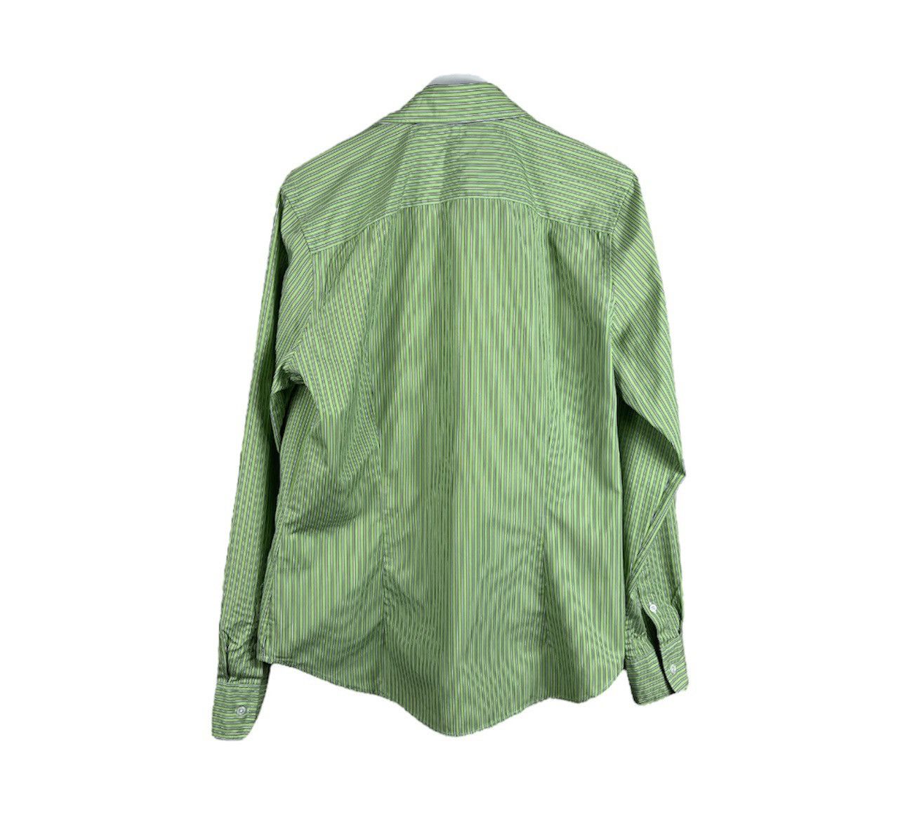 Polo Ralph Lauren × Ralph Lauren × Ralph Lauren Black Label Ralph Lauren black label classic lime striped shirt casual Size XL / US 12-14 / IT 48-50 - 2 Thumbnail