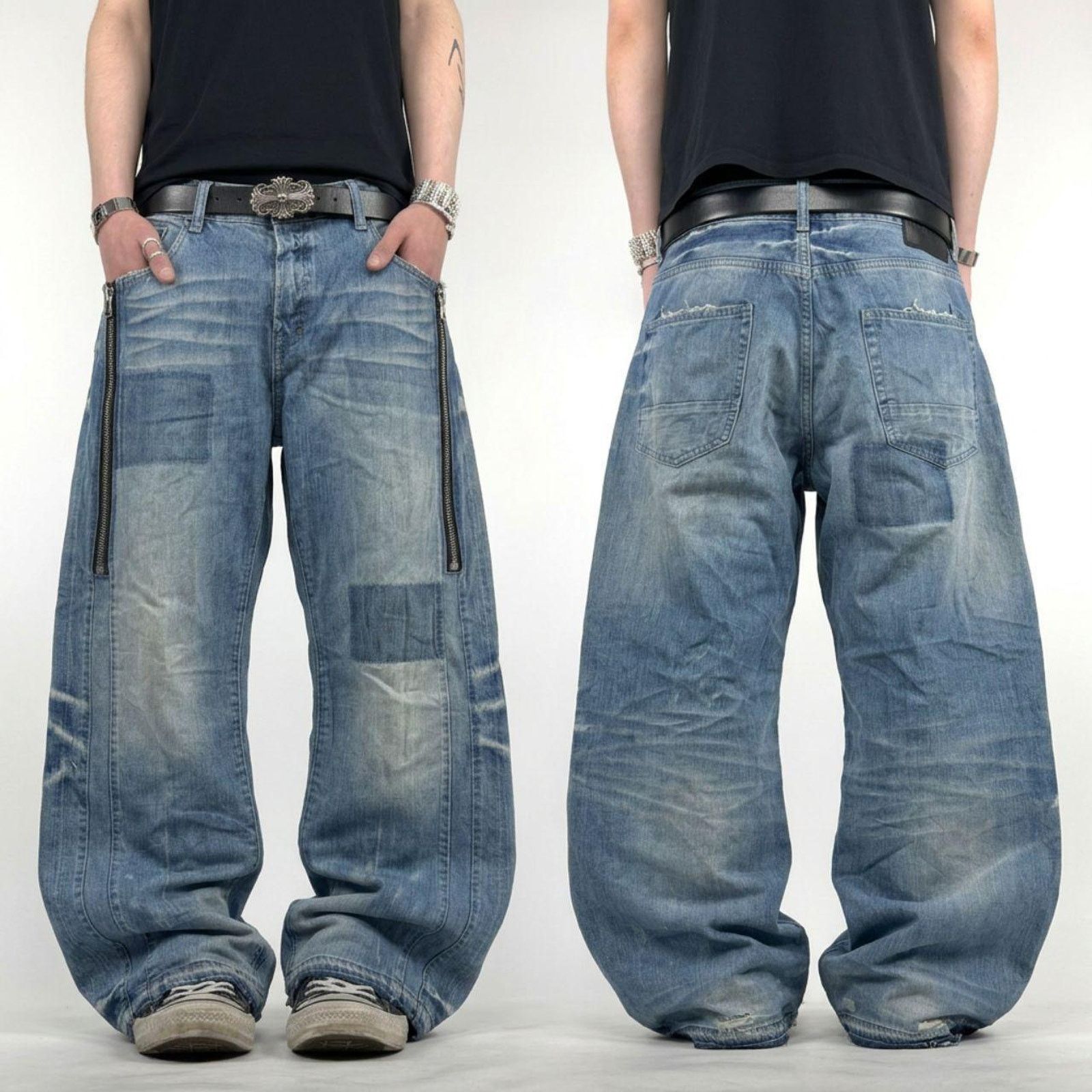 JNCO × Streetwear × Vintage Vintage 90s Kikwear Baggy Wide Leg 