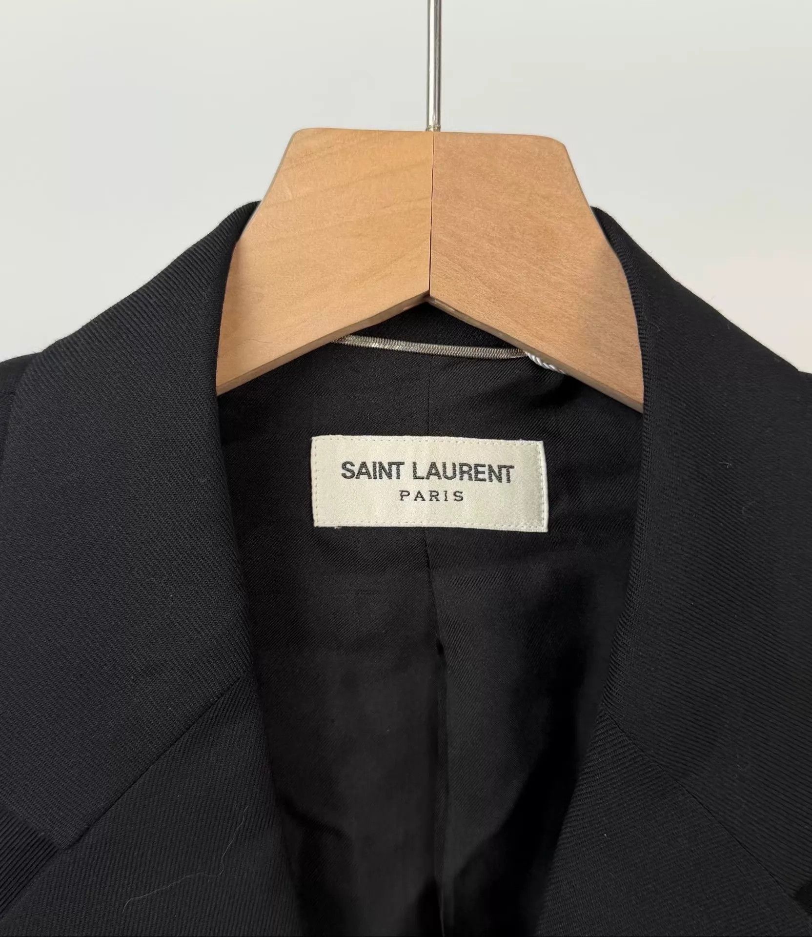 Yves Saint Laurent YSL Black Suit Jacket Size 46R - 3 Thumbnail