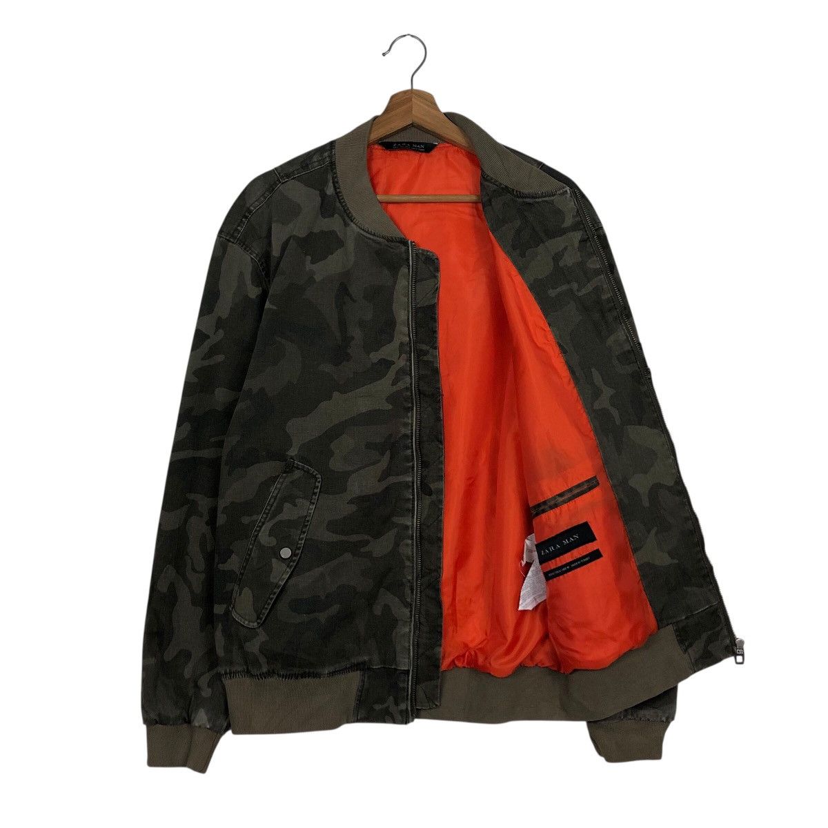 Japanese Brand 📌Vintage Bomber Jacket Camouflage Design Zara Man Size US M / EU 48-50 / 2 - 12 Thumbnail
