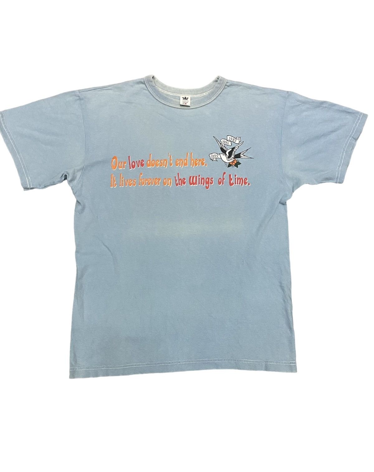 Skull Jeans by an Alchemist Vtg Poem and love tee Size US M / EU 48-50 / 2 - 1 Thumbnail