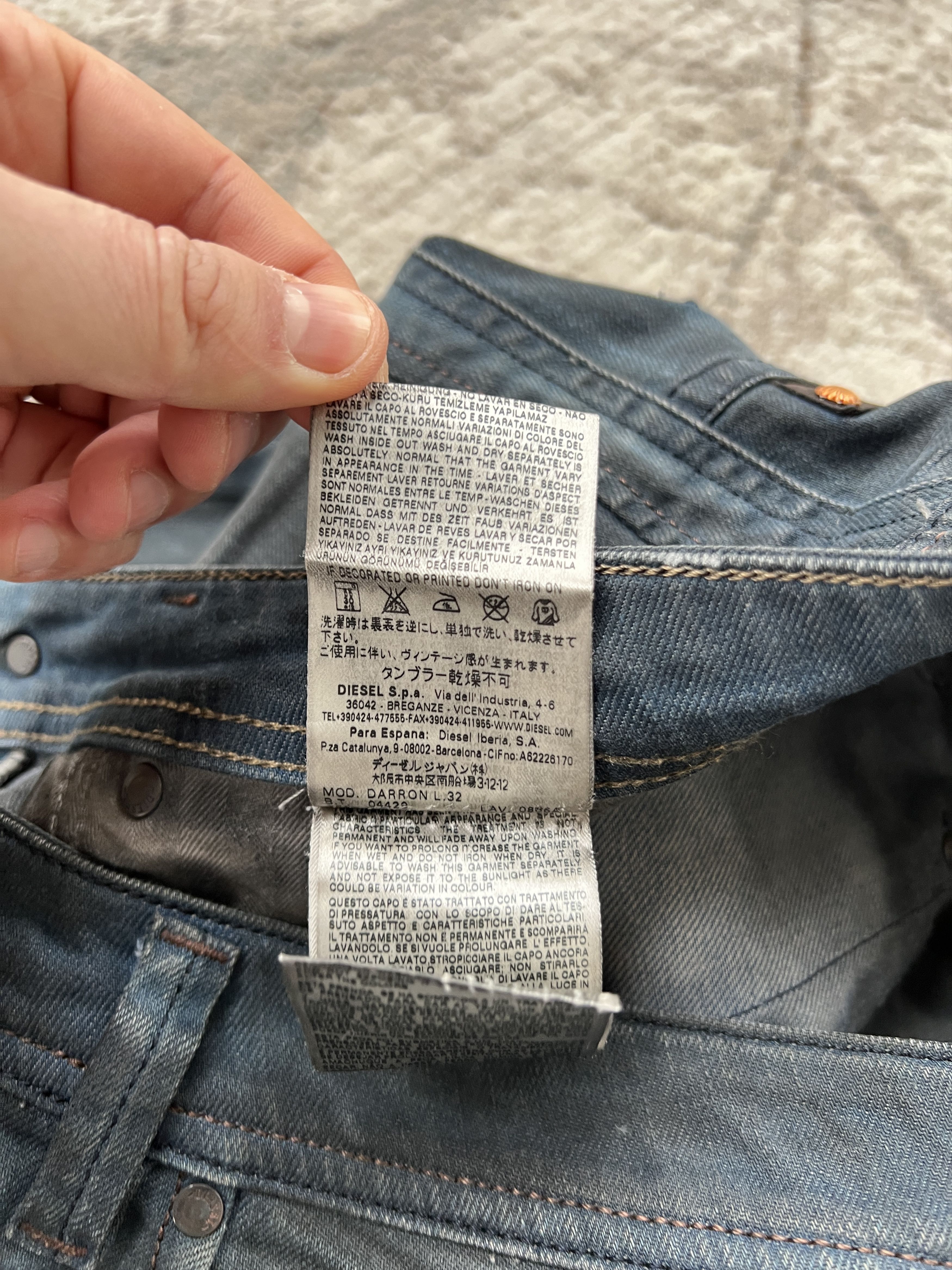 Diesel Diesel Darron Slim-Tapped Denim Pants Size US 31 - 12 Thumbnail