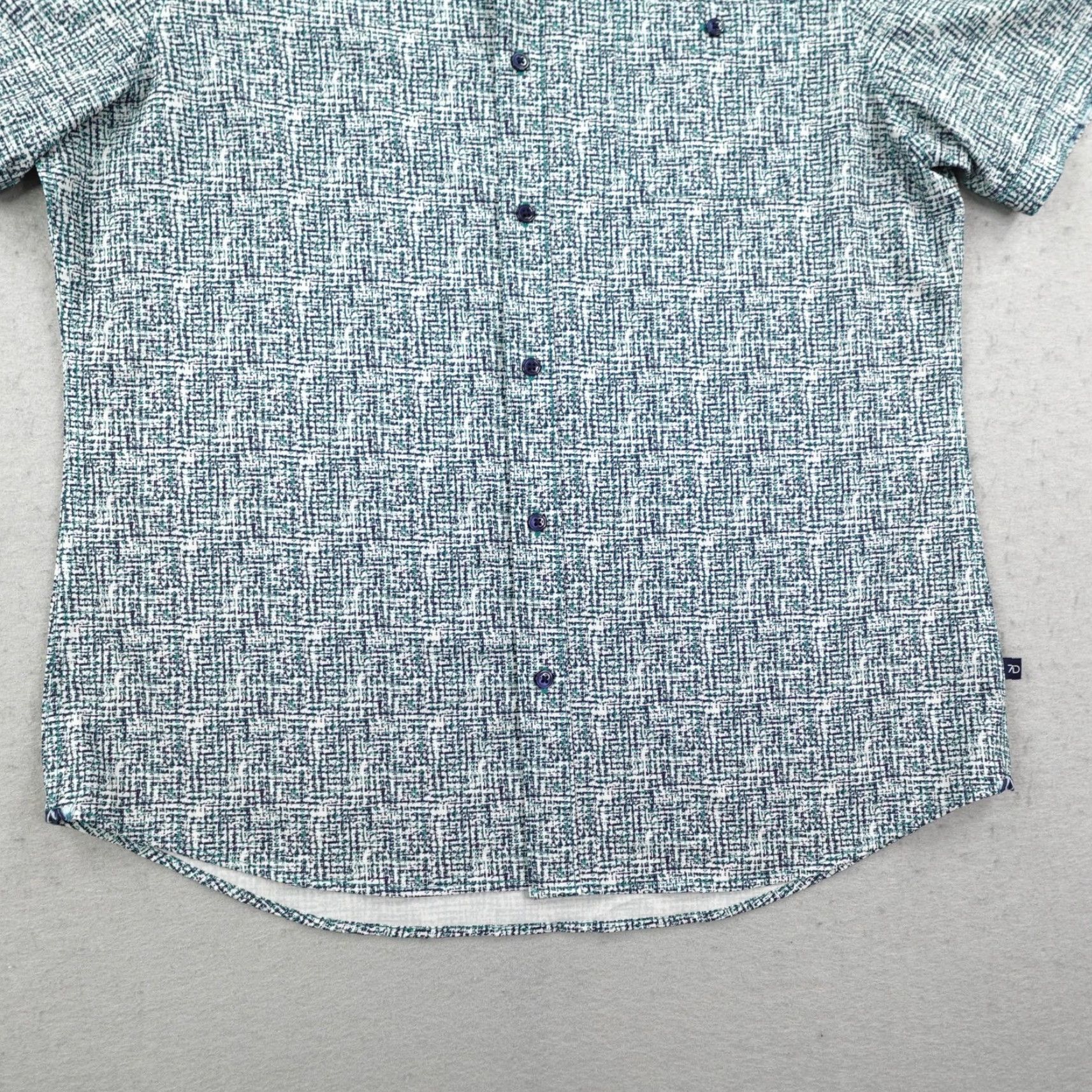 Vintage 7 Diamonds Shirt Mens Large Blue Fascination Street 4 Way Stretch Button Up Size US L / EU 52-54 / 3 - 4 Thumbnail