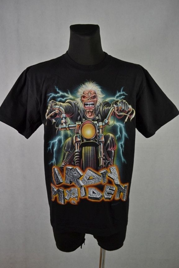 Band Tees × Vintage Vinatge 2005 Iron Maiden NEW Eddie On Motorcycle tee L Size US L / EU 52-54 / 3 - 1 Thumbnail