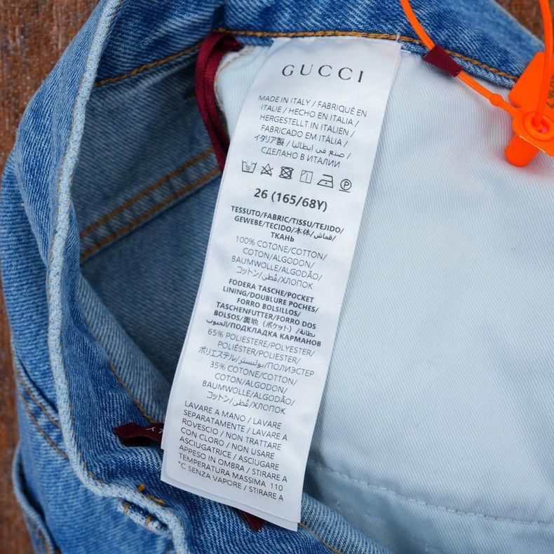 Gucci GUCCI SS24 Women's Blue Wash Denim Pants-2506 Size US 26 / EU 42 - 6 Thumbnail