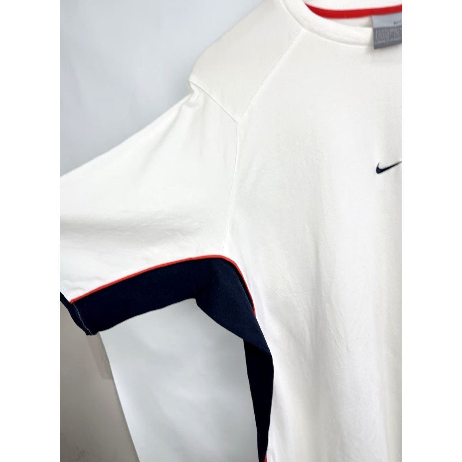Nike VINTAGE Nike Center Swoosh N-Athletic T-Shirt Mens XL White 90s Y2K Athletic 90s Shirts Rare Size US XL / EU 56 / 4 - 6 Thumbnail