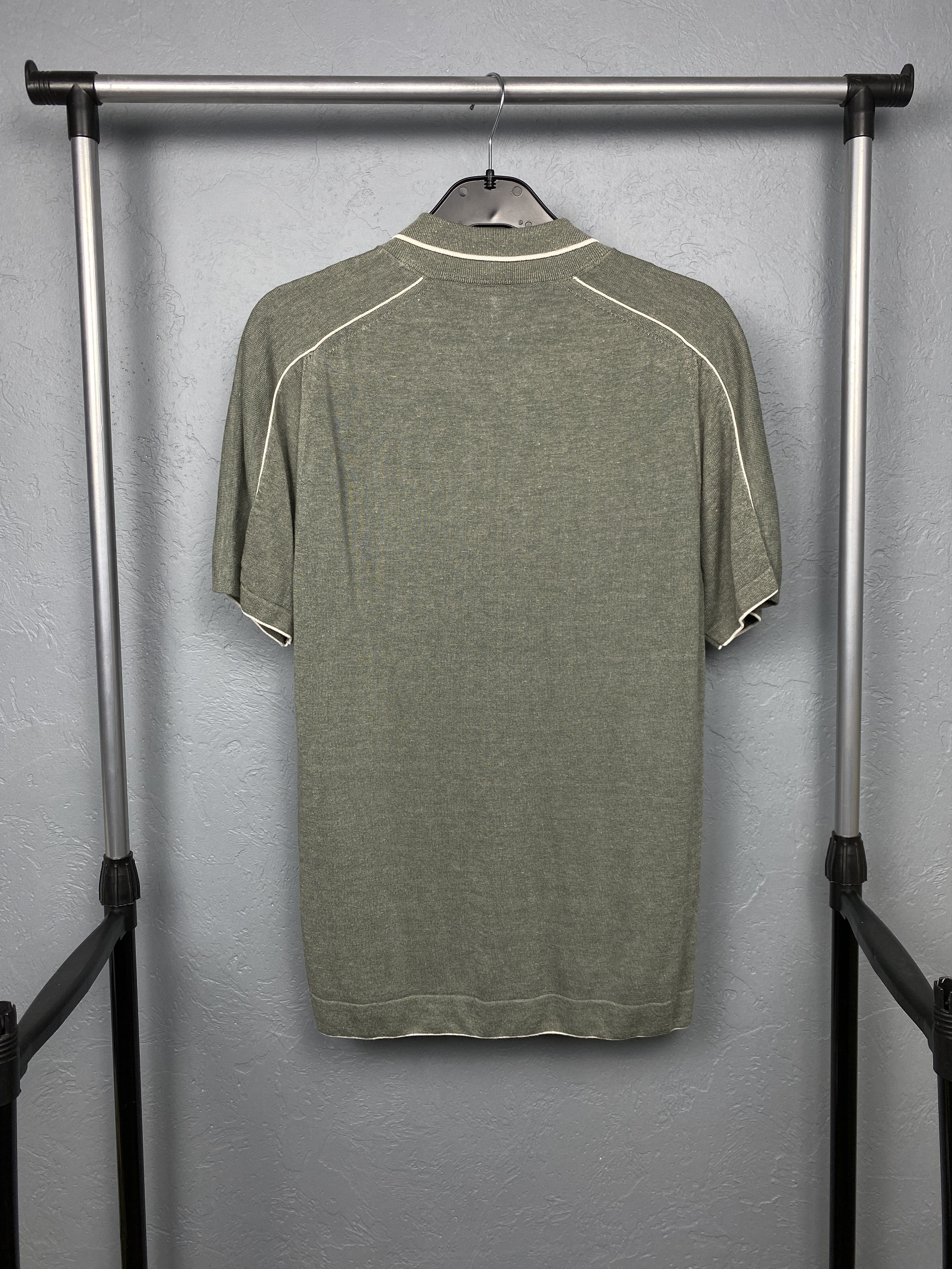 Reiss × Vintage Reiss Vintage Mens Linen Knit Polo Shirt Size US M / EU 48-50 / 2 - 5 Thumbnail