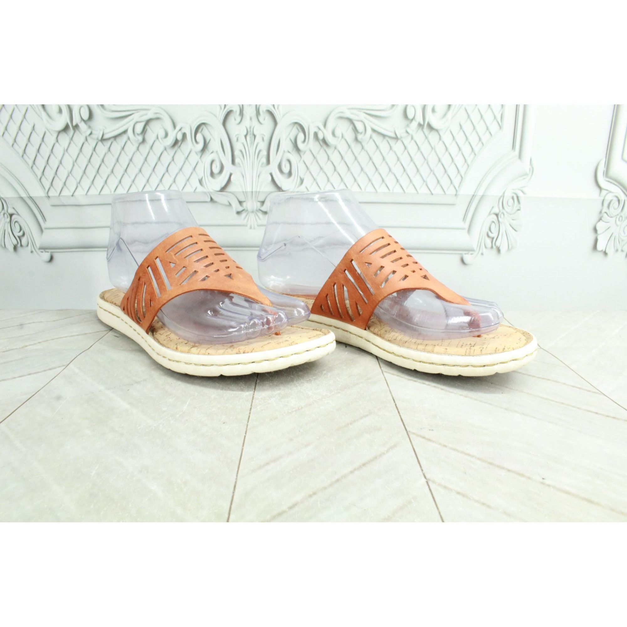 Born × Leather Born Eliora Women's Slip On Thong Flip Flop Sandals Size US 6 / IT 36 - 4 Thumbnail