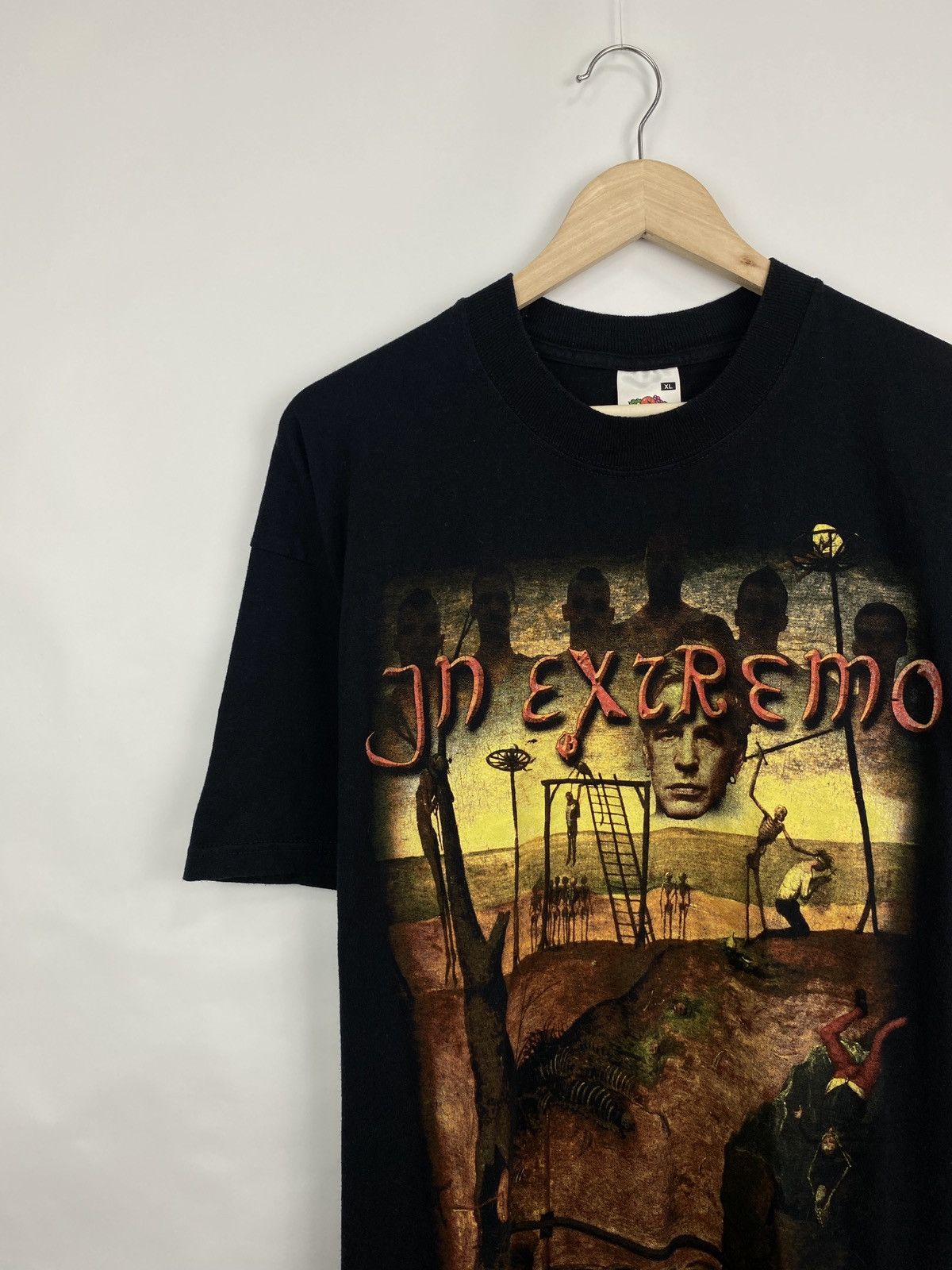 Band Tees 🇩🇪 Vintage 2003 In Extremo Rock Band Germany Long Sleeve Rare Size US XL / EU 56 / 4 - 2 Thumbnail
