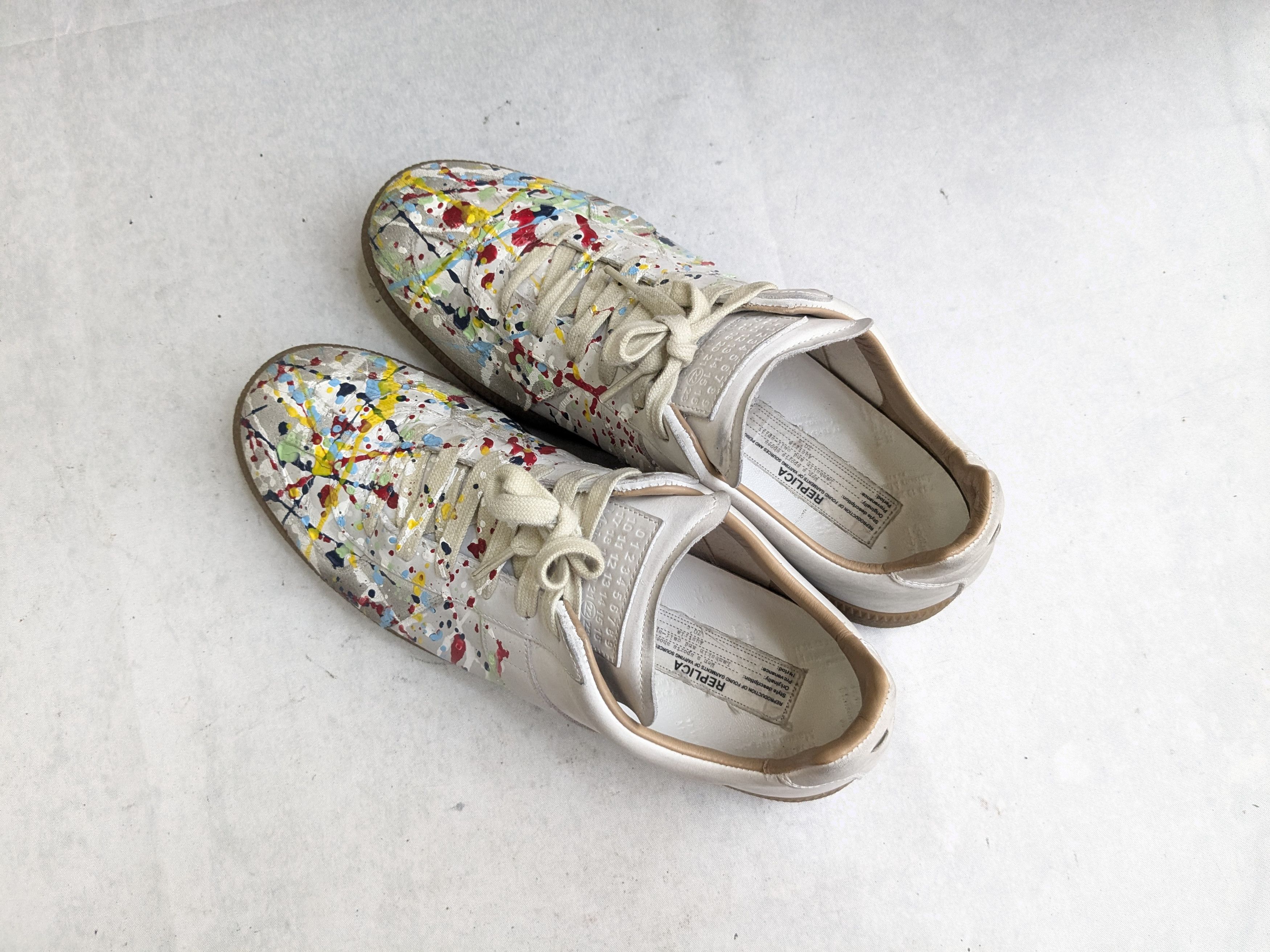 Maison Margiela maison margiela paint splatter gat replica 11.5 44.5 Size US 11.5 / EU 44-45 - 17 Thumbnail