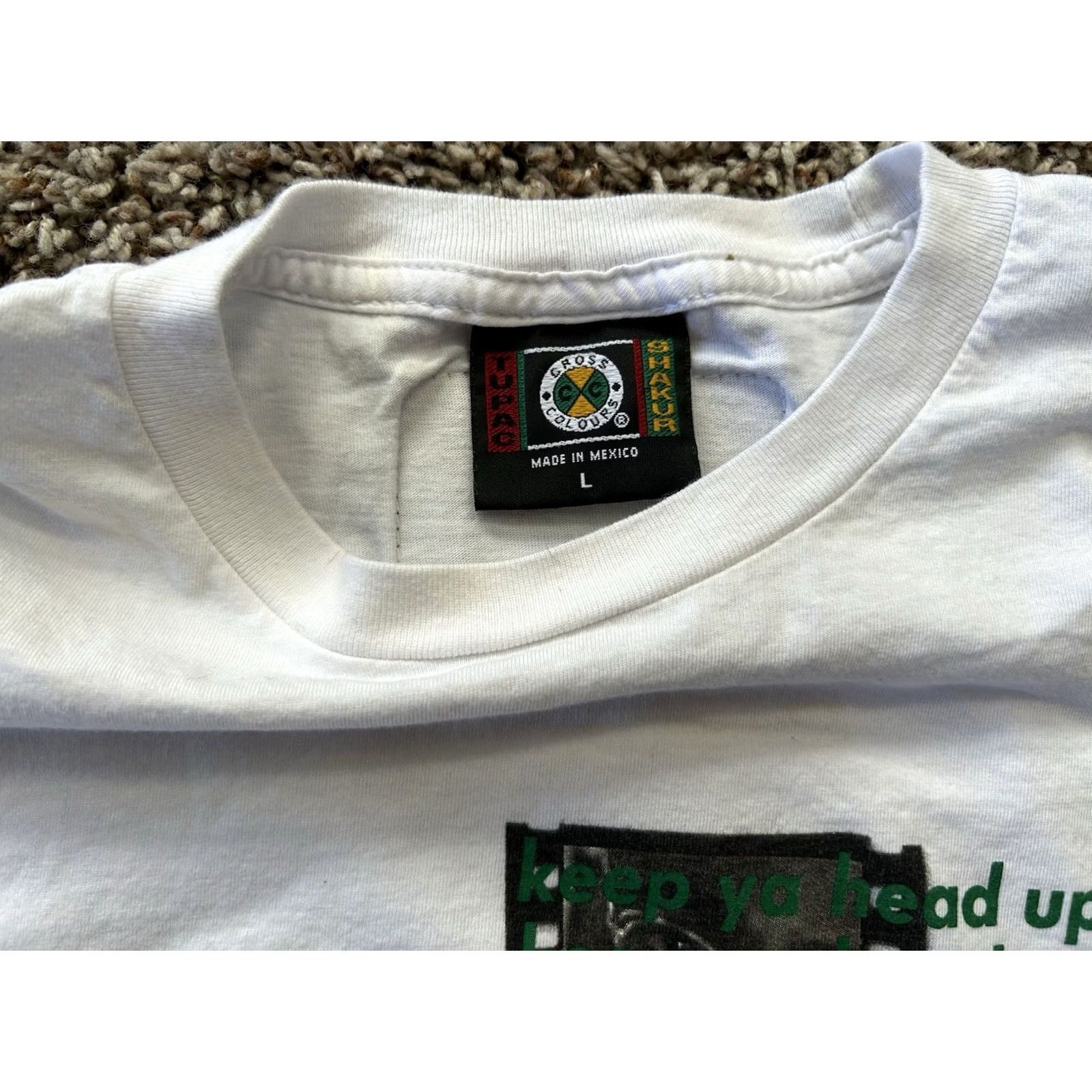 Vintage VTG Cross Colours Tupac Shakur Rap Music Shirt Men’s L Size US L / EU 52-54 / 3 - 4 Thumbnail