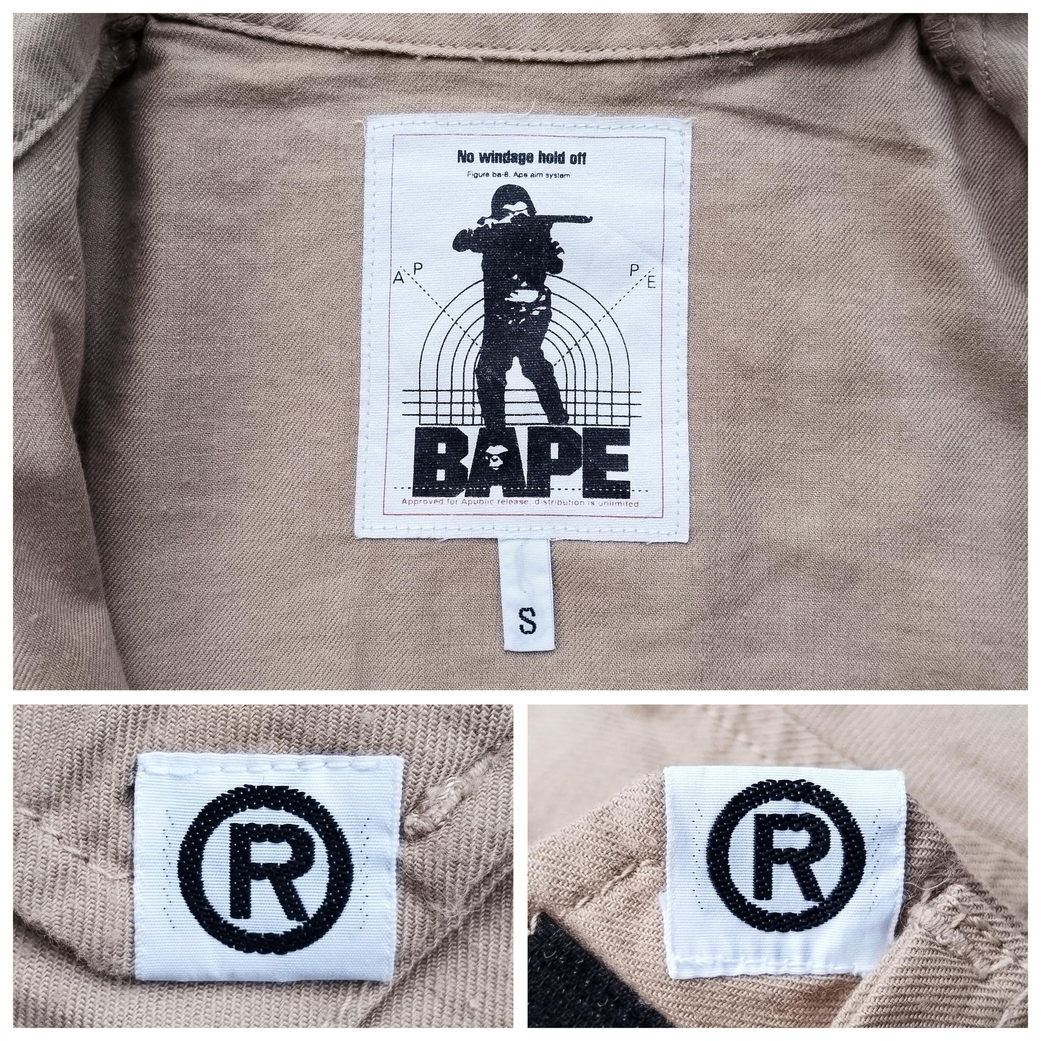 Bape 2000's Exclusive Bape Patch Militery Button Up Size US S / EU 44-46 / 1 - 11 Thumbnail