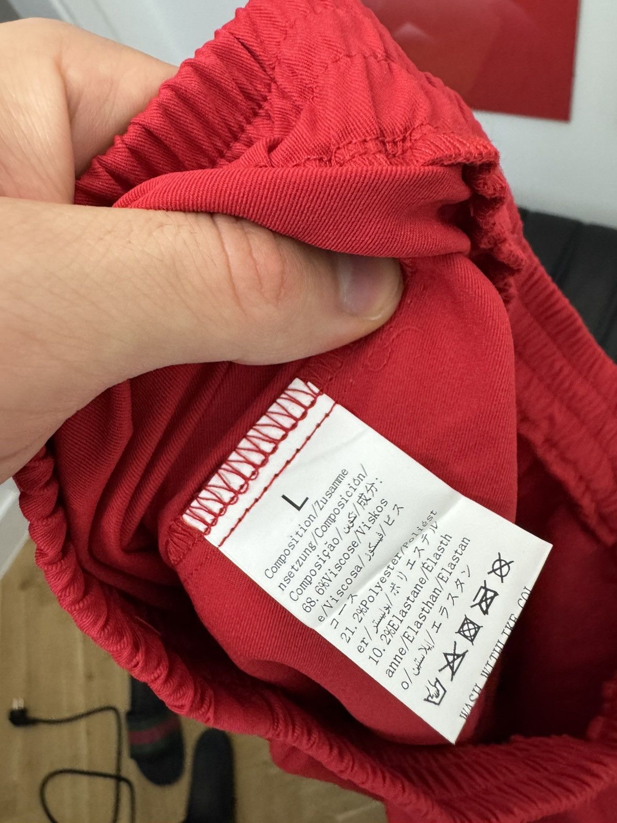Vintage Vintage Y2K Tripp NYC style Cargo Pants Red Avant Garde Hype Size US 34 / EU 50 - 4 Thumbnail