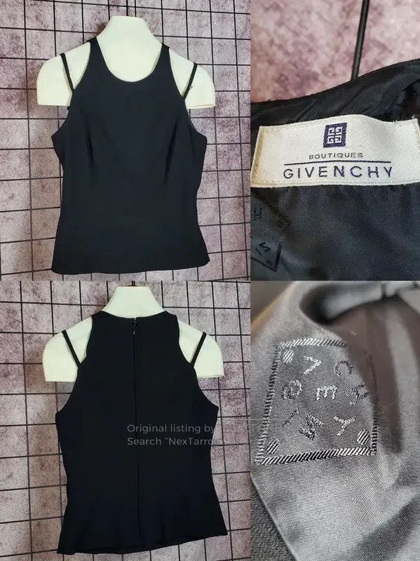 Givenchy Givenchy Black Wool Logo Short Sleeve Tee . Size S / US 4 / IT 40 - 3 Thumbnail