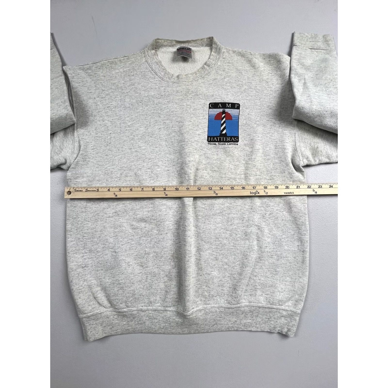 Vintage VINTAGE Oneita Sweatshirt Mens XL Camp Hatteras Lighthouse Graphic USA Size US XL / EU 56 / 4 - 6 Thumbnail