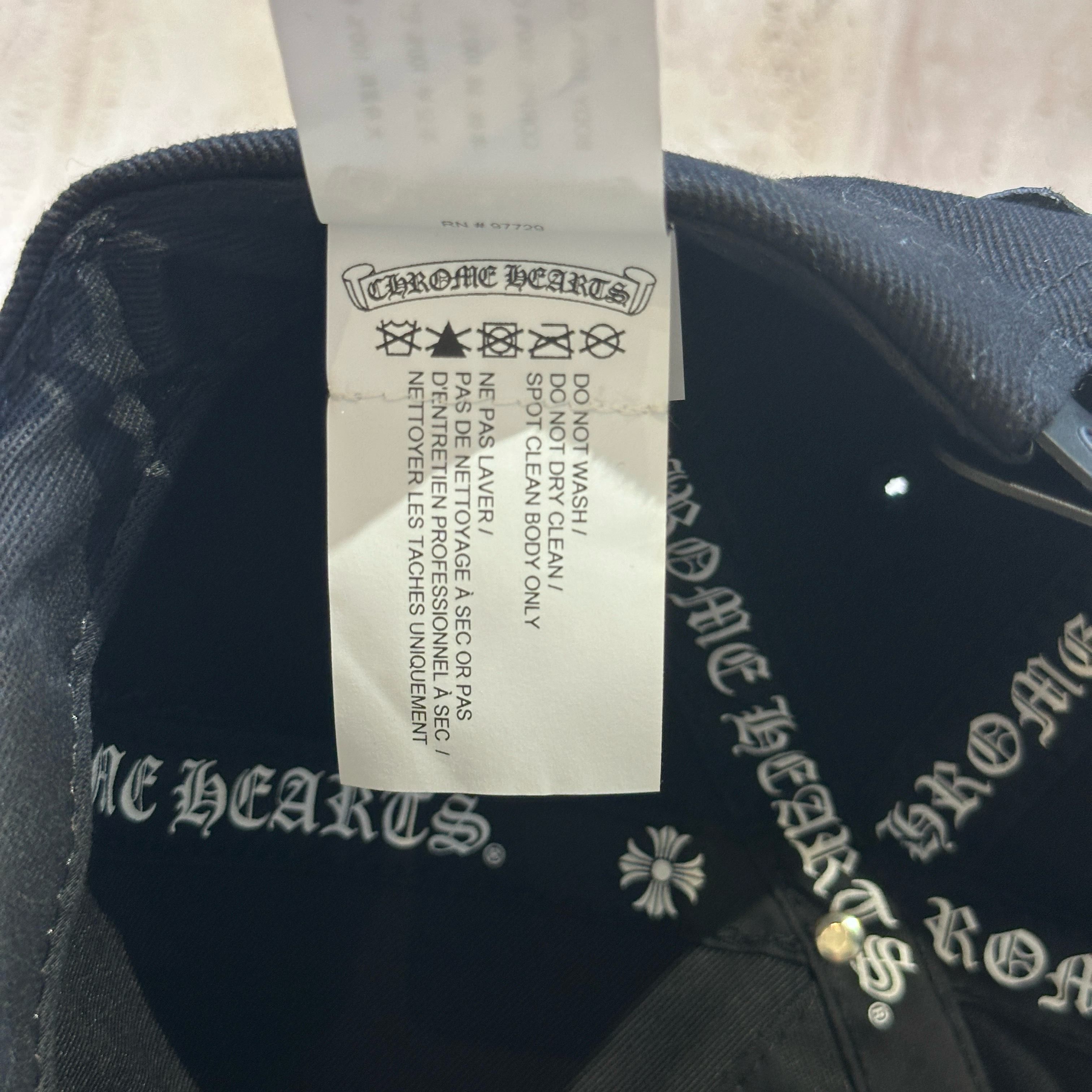 Chrome Hearts Chrome Hearts Horseshoe Denim Hat black Size ONE SIZE - 9 Thumbnail