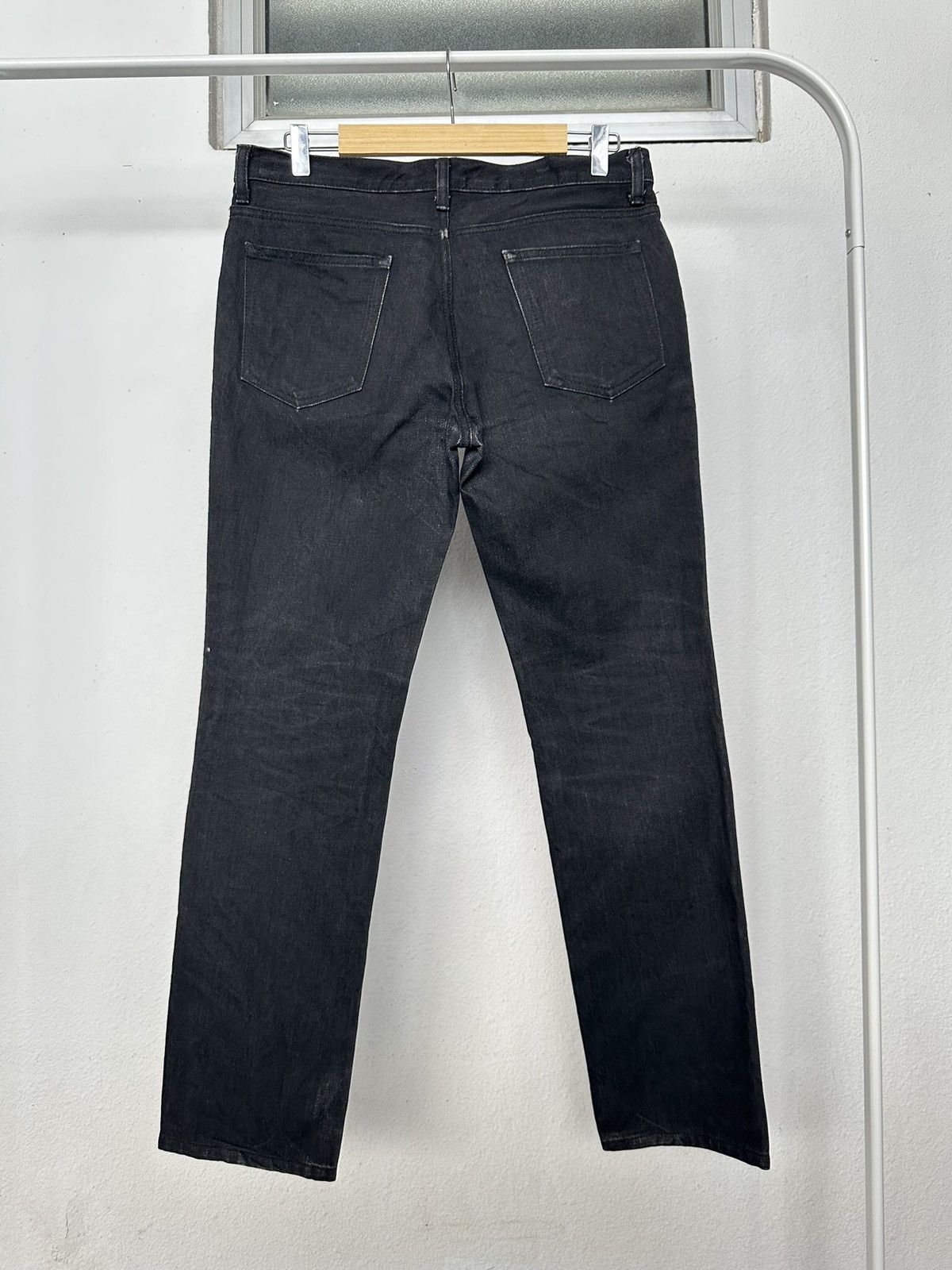 BUFFALO BOBS Archive 00's Lounge Lizard coated black denim Size US 33 - 9 Thumbnail