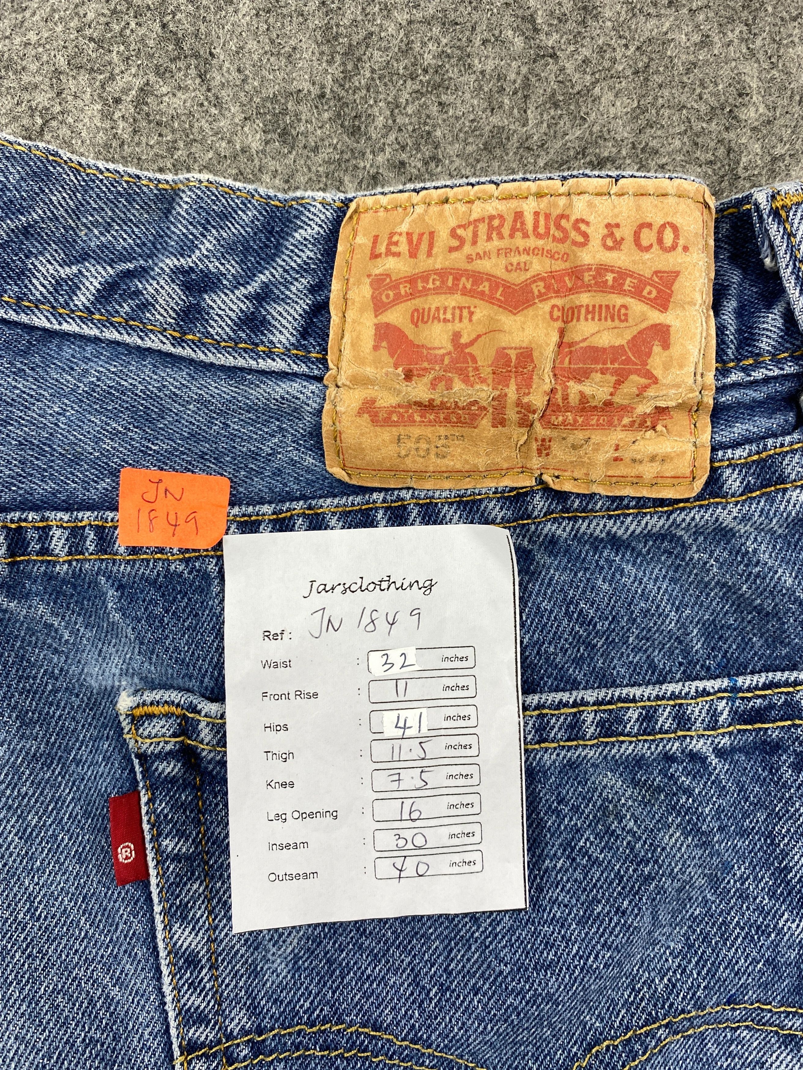 Levi's Painted Dirty Blue Vintage Levi's 505 32x30 Denim -JN1849 Size US 32 / EU 48 - 5 Thumbnail