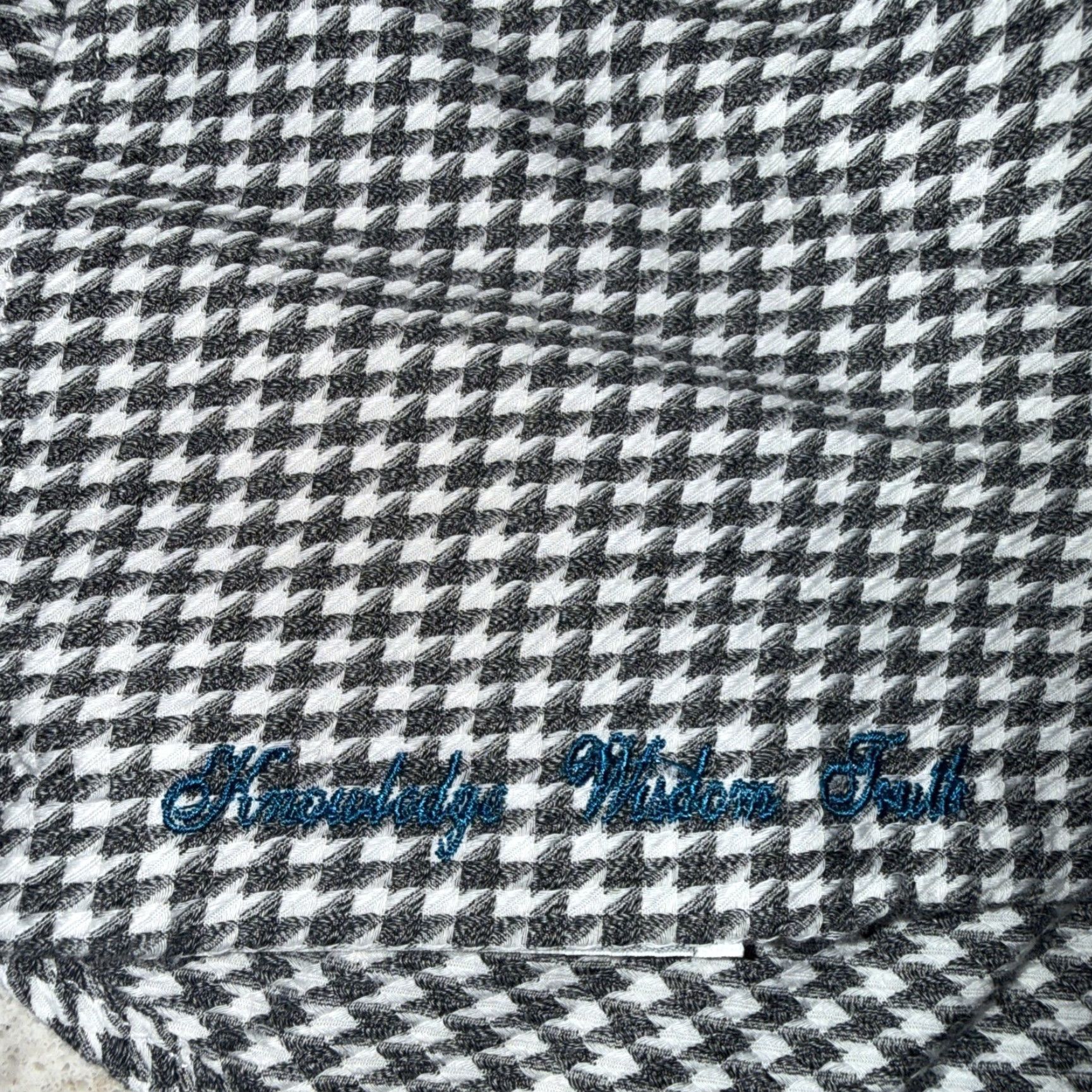 Robert Graham Robert Graham Men L Gray White Houndstooth Embroidered Button-Up Shirt Long Sleeve Size US L / EU 52-54 / 3 - 5 Thumbnail