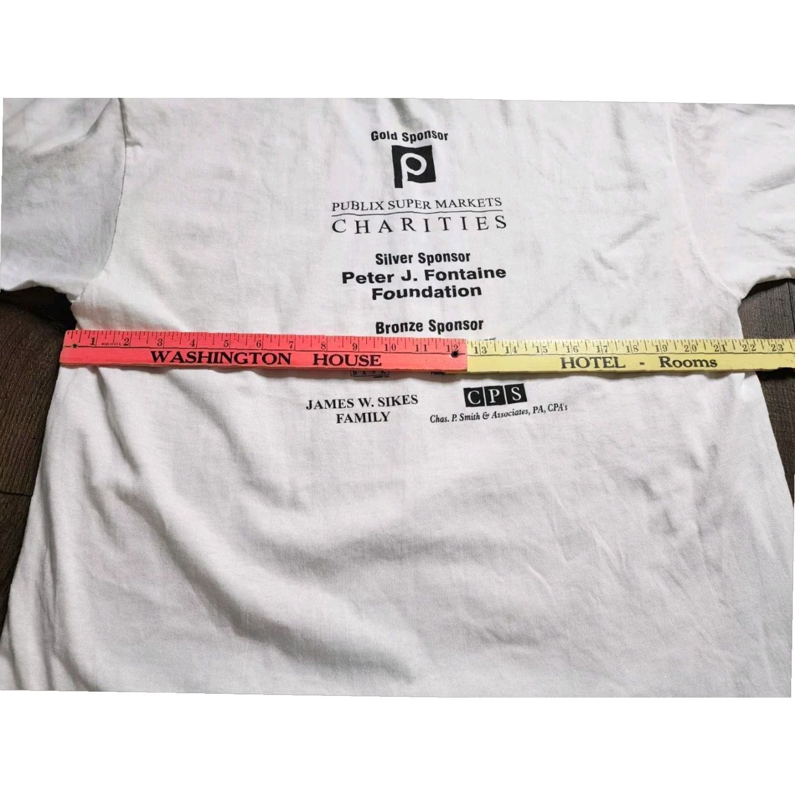 Fruit Of The Loom VINTAGE Fruit of the Loom Mens XL White Short Sleeve Double Sided T-Shirt 2003 Polk County FL Senior Games Olympics Size US XL / EU 56 / 4 - 2 Thumbnail