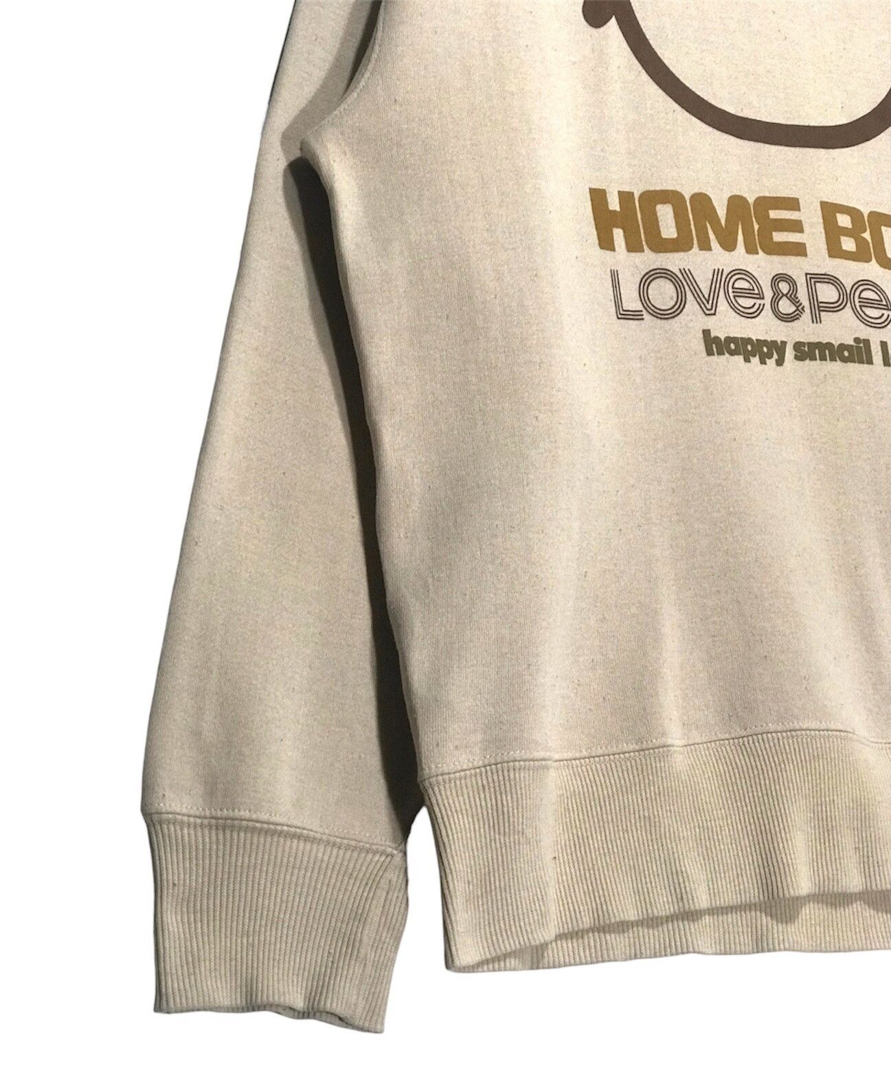 HOMME BOY CO. × Japanese Brand Home Boys Love & Peace Spellout Sweatshirt Size US L / EU 52-54 / 3 - 4 Thumbnail