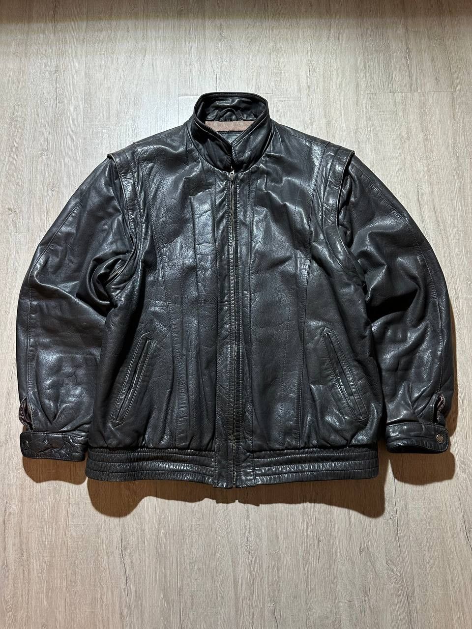 Vintage VIntage Leather Jacket and Vest 2 in 1 Size US L / EU 52-54 / 3 - 1 Thumbnail