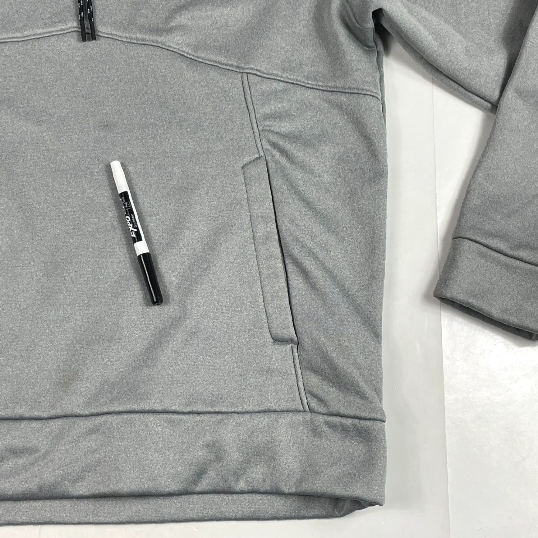 Under Armour Under Armour Hoodie Mens Large Gray ColdGear Fleece Lined Long Sleeve Gym Hiking Pullover Logo Pocket Size US L / EU 52-54 / 3 - 4 Thumbnail