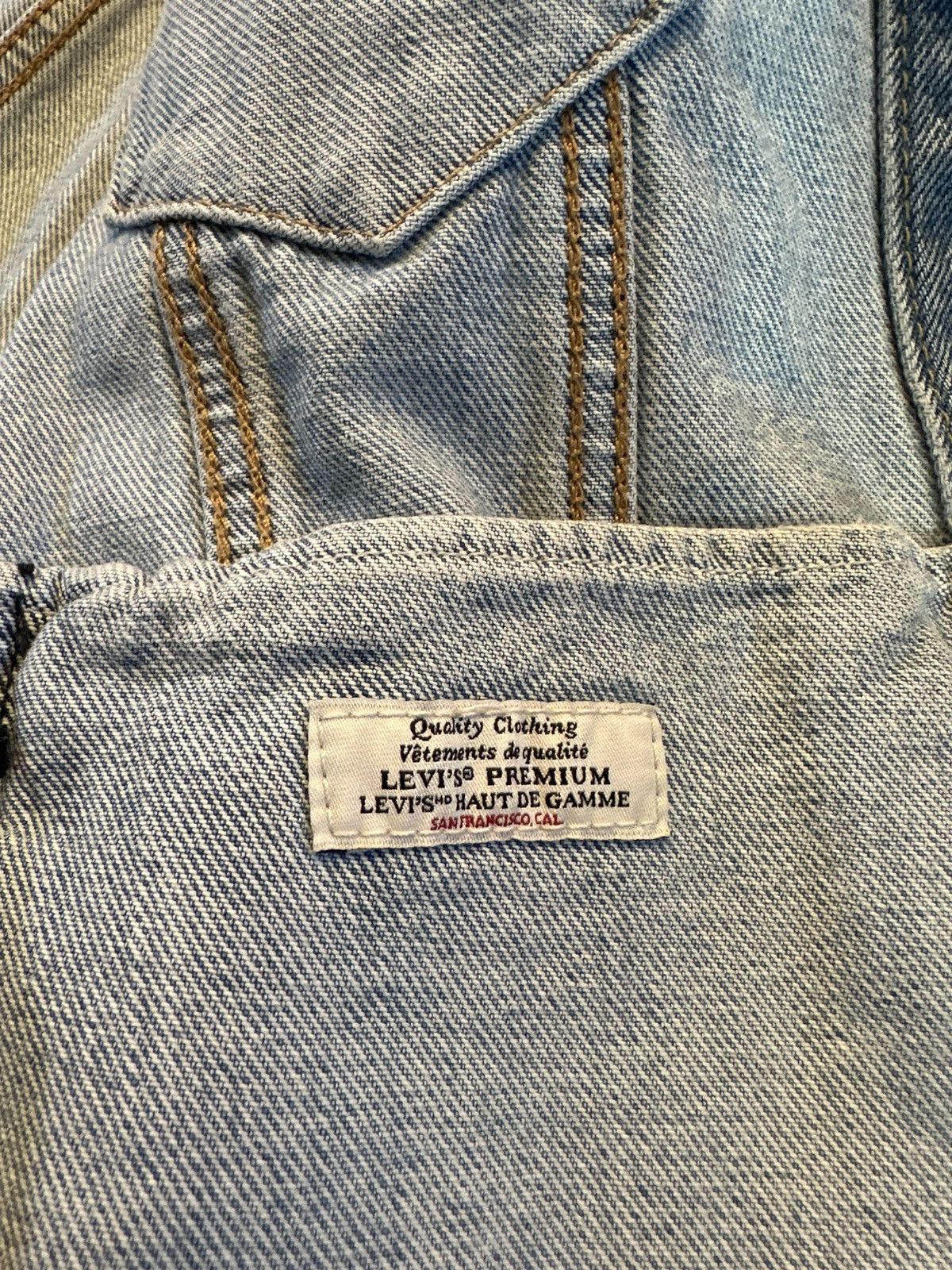 Levi's Levi’s Premium Big E Denim Trucker Jacket Light Wash Virgil Size US M / EU 48-50 / 2 - 11 Thumbnail