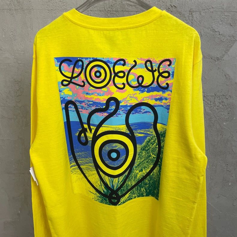 Loewe loewe Lemon yellow artist photo print long-sleeve T-shirt 2 Size US M / EU 48-50 / 2 - 4 Thumbnail
