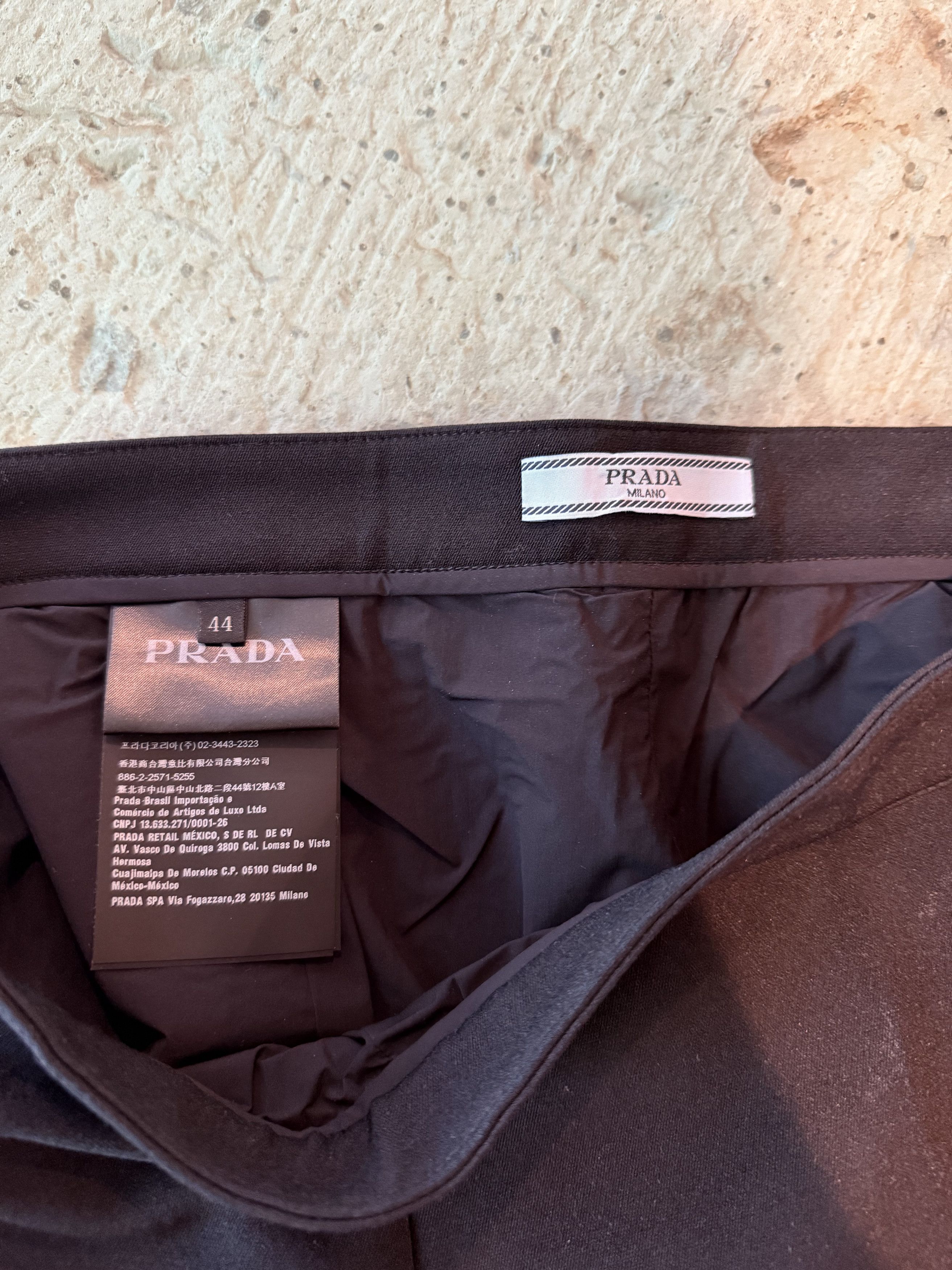 Prada Prada Black/Orange Stitching Dress Pants Size US 28 / EU 44 - 2 Thumbnail