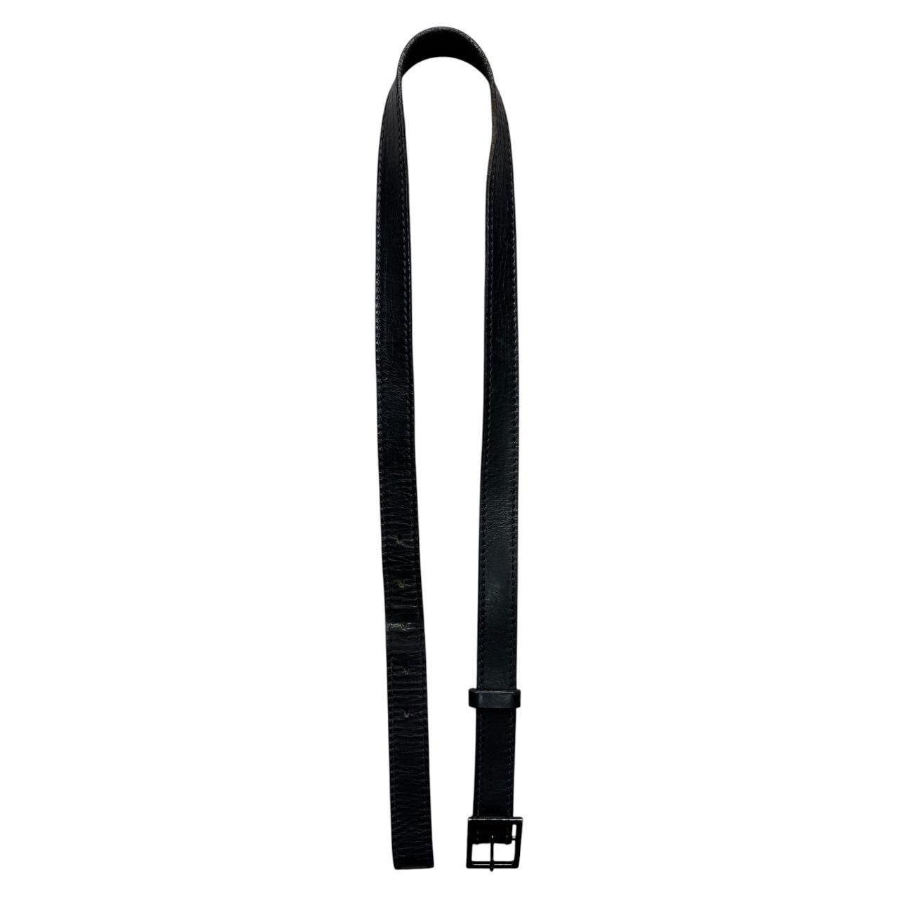 Dior Dior Homme black leather belt Hedi Slimane Size 30 - 1 Thumbnail