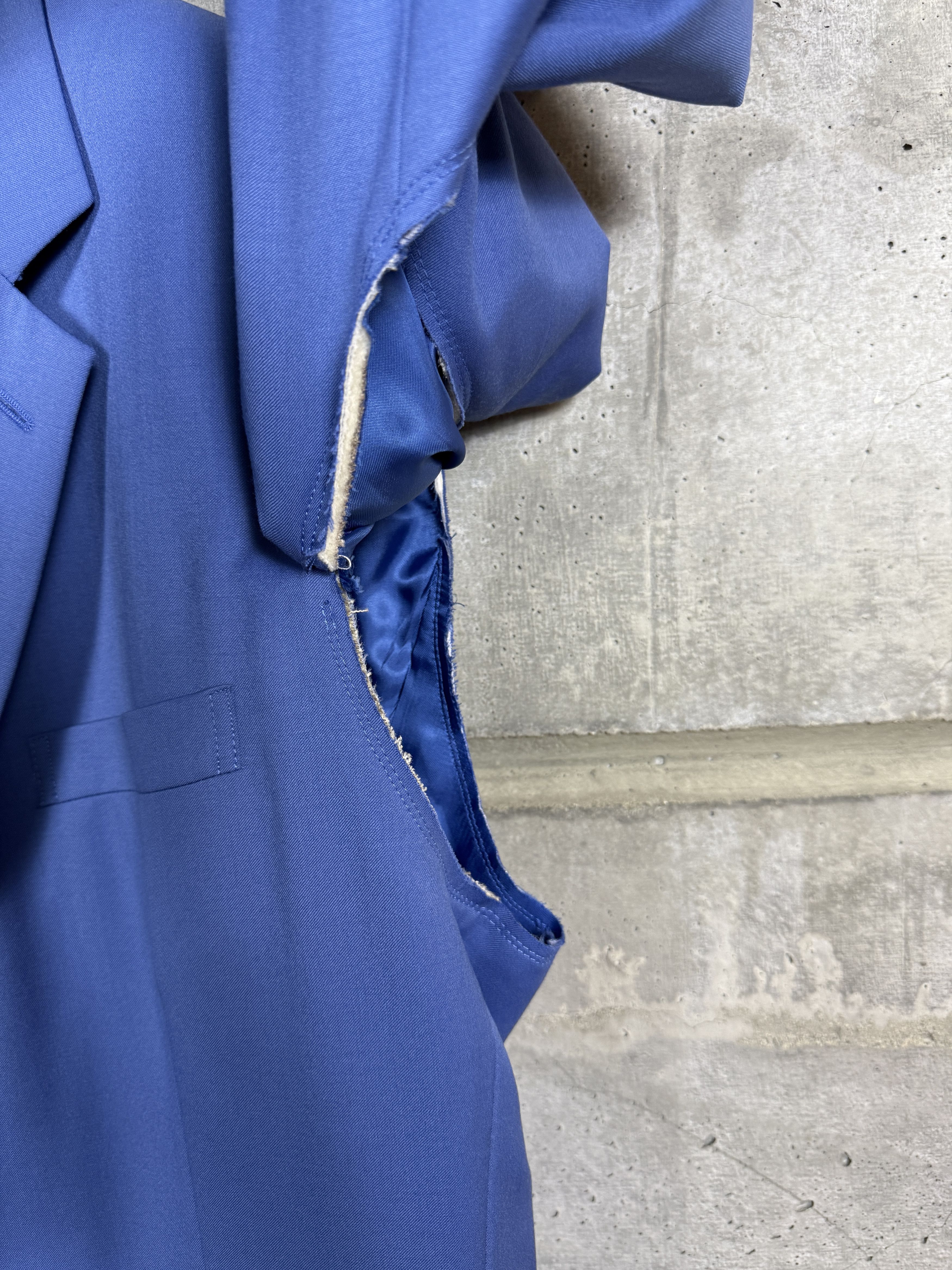 Comme des Garcons $2725 Comme des Garcoons Blue Slit Arm Blazer Size US L / EU 52-54 / 3 - 11 Thumbnail