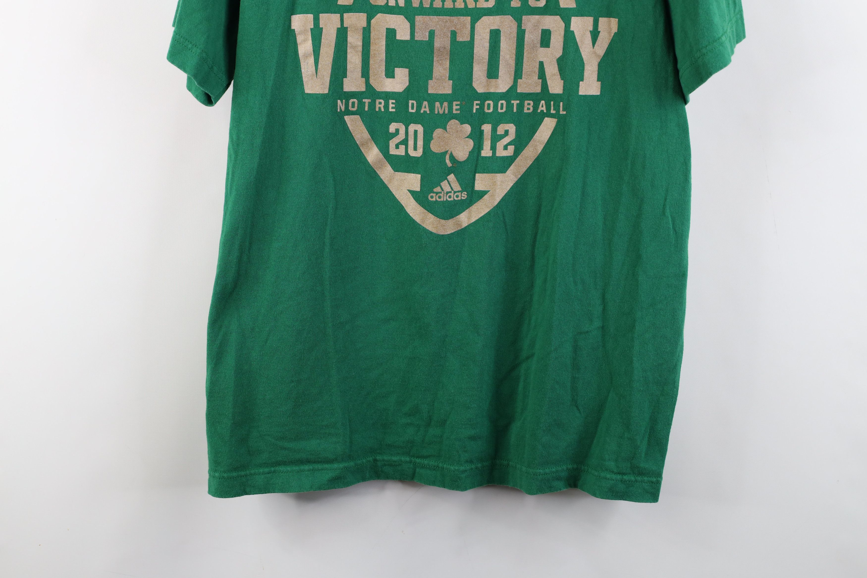 Adidas × Vintage Vintage Y2K Adidas Dame University Football T-Shirt Green Size US L / EU 52-54 / 3 - 3 Thumbnail