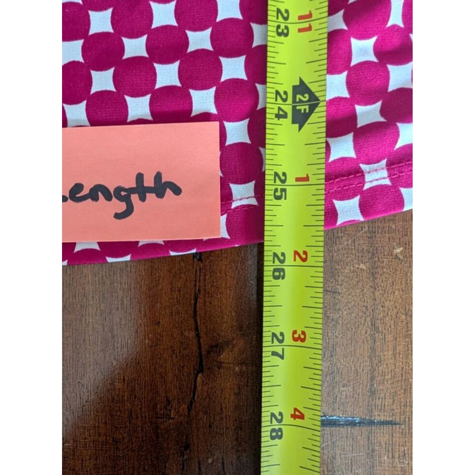 Worthington Worthington Pink White Geometric Circle Print Scoop Neck Short Sleeve Top Womens 1X Retro Size XL / US 12-14 / IT 48-50 - 8 Thumbnail
