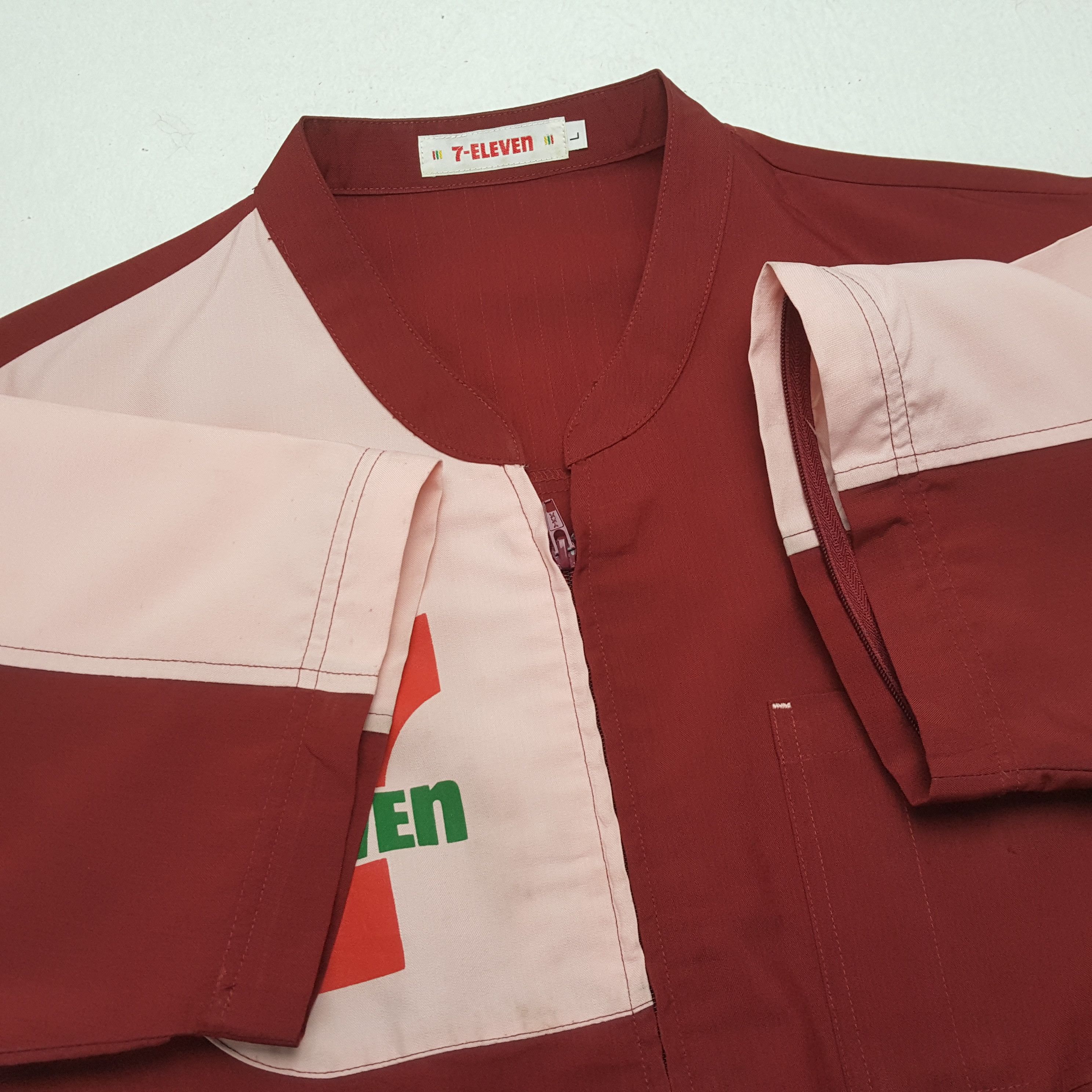 Japanese Brand × Vintage Vintage 7-ELEVEn Japanese Workers Uniform Shirt Jacket Size US L / EU 52-54 / 3 - 8 Thumbnail