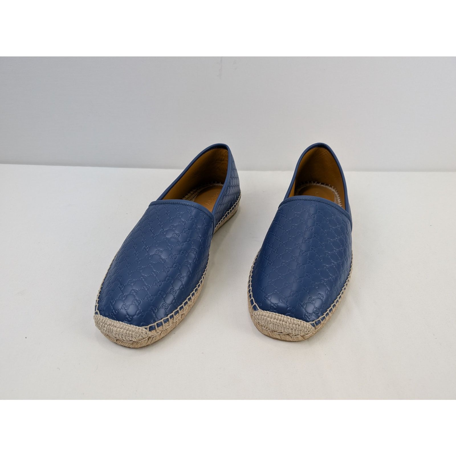 Gucci o1rshd1 Micro shoe Boots in Blue/Beige Size US 12.5 / EU 45-46 - 10 Thumbnail