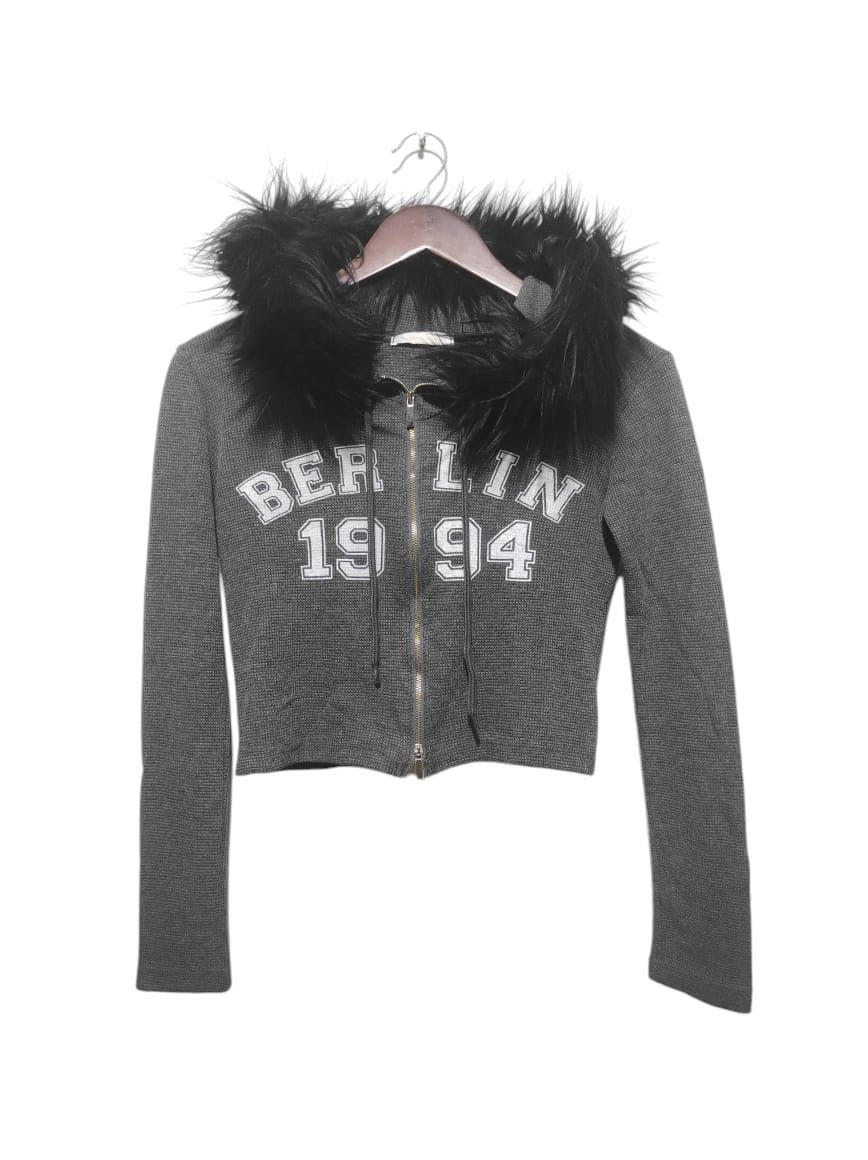 Hysteric Glamour Magenta Studio Crop Double Zipper Fur Hoodie LGB style Size S / US 4 / IT 40 - 2 Thumbnail