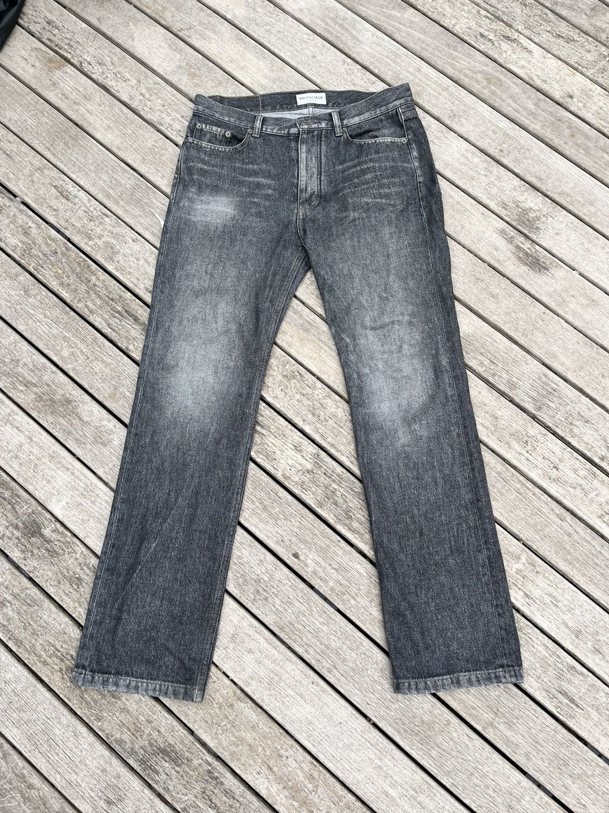 Balenciaga Balenciaga Straight Legged Jeans Size US 27 - 1 Thumbnail