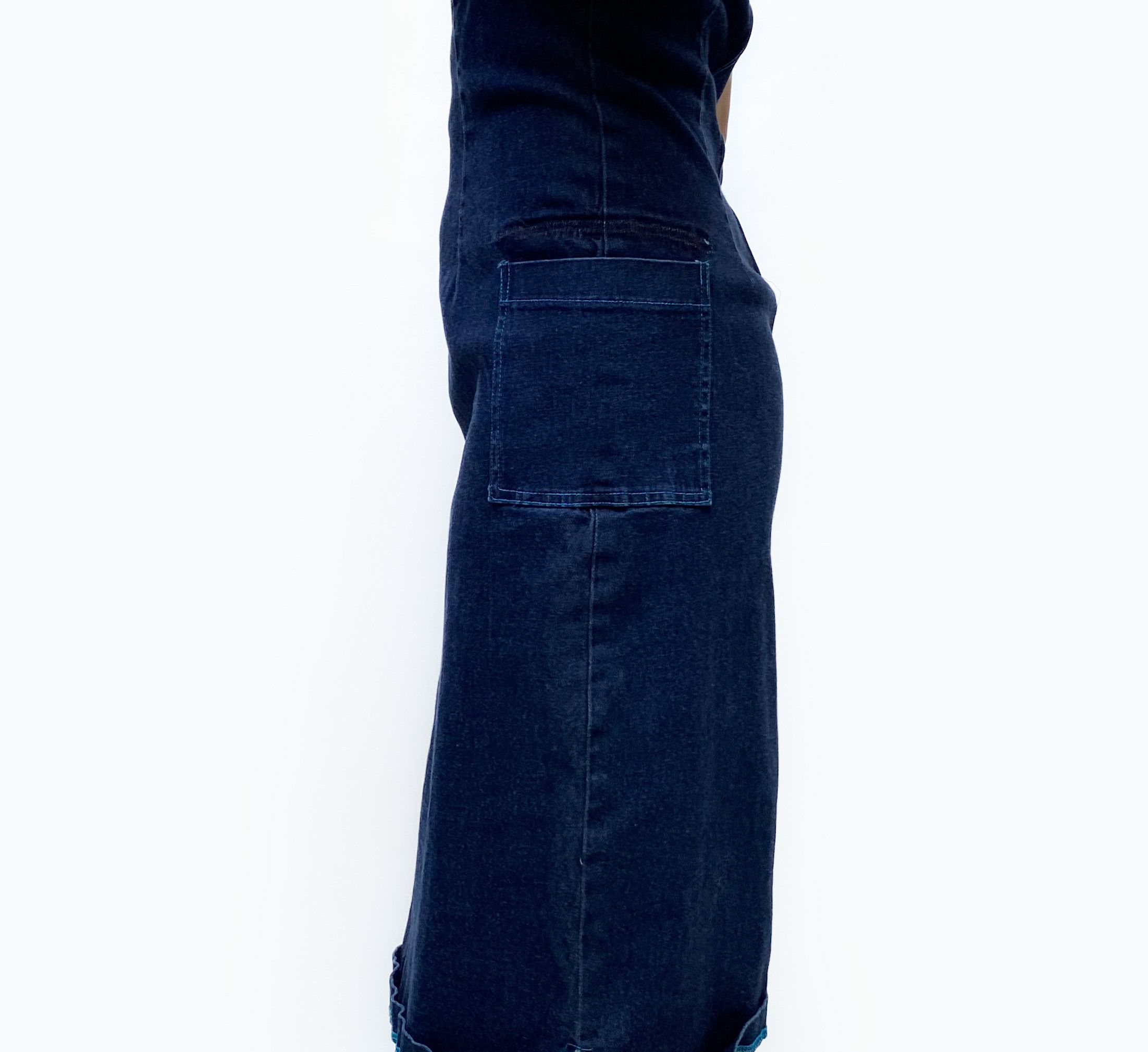 Vintage Vintage Denim Tube Dress Size M / US 6-8 / IT 42-44 - 4 Thumbnail