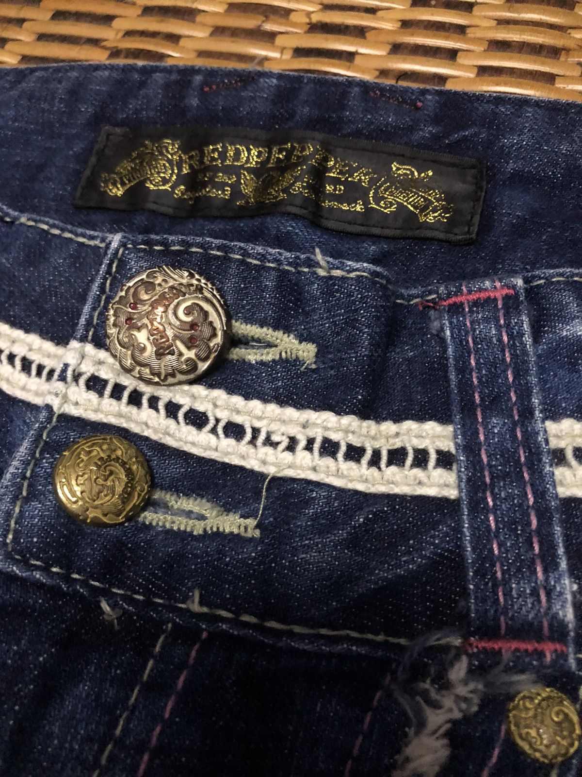 Designer × Hysteric Glamour × Japanese Brand Vintage Red Pepper Jeans Japanese Brand Size 31" - 14 Thumbnail