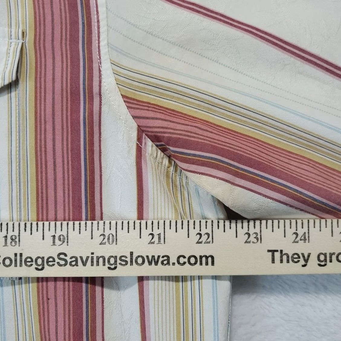Tommy Bahama Tommy Bahama Silk Blend Casual Shirt Striped Button Front Beach Multicolor Men M Size US M / EU 48-50 / 2 - 3 Thumbnail