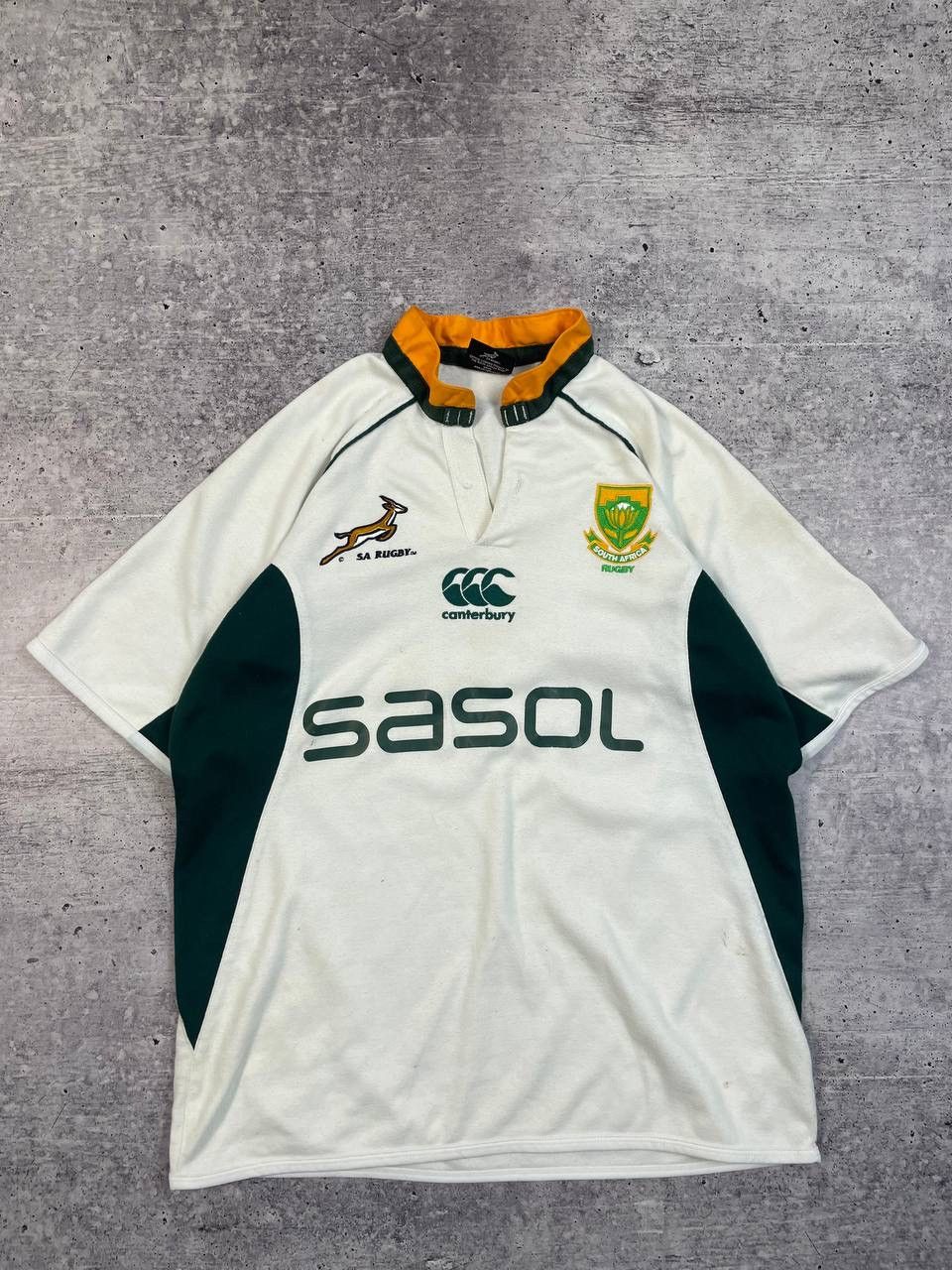 Canterbury of New Zealand Vintage Canterbury South Africa Rugby Jersey T-Shirt Y2K Size US M / EU 48-50 / 2 - 1 Thumbnail