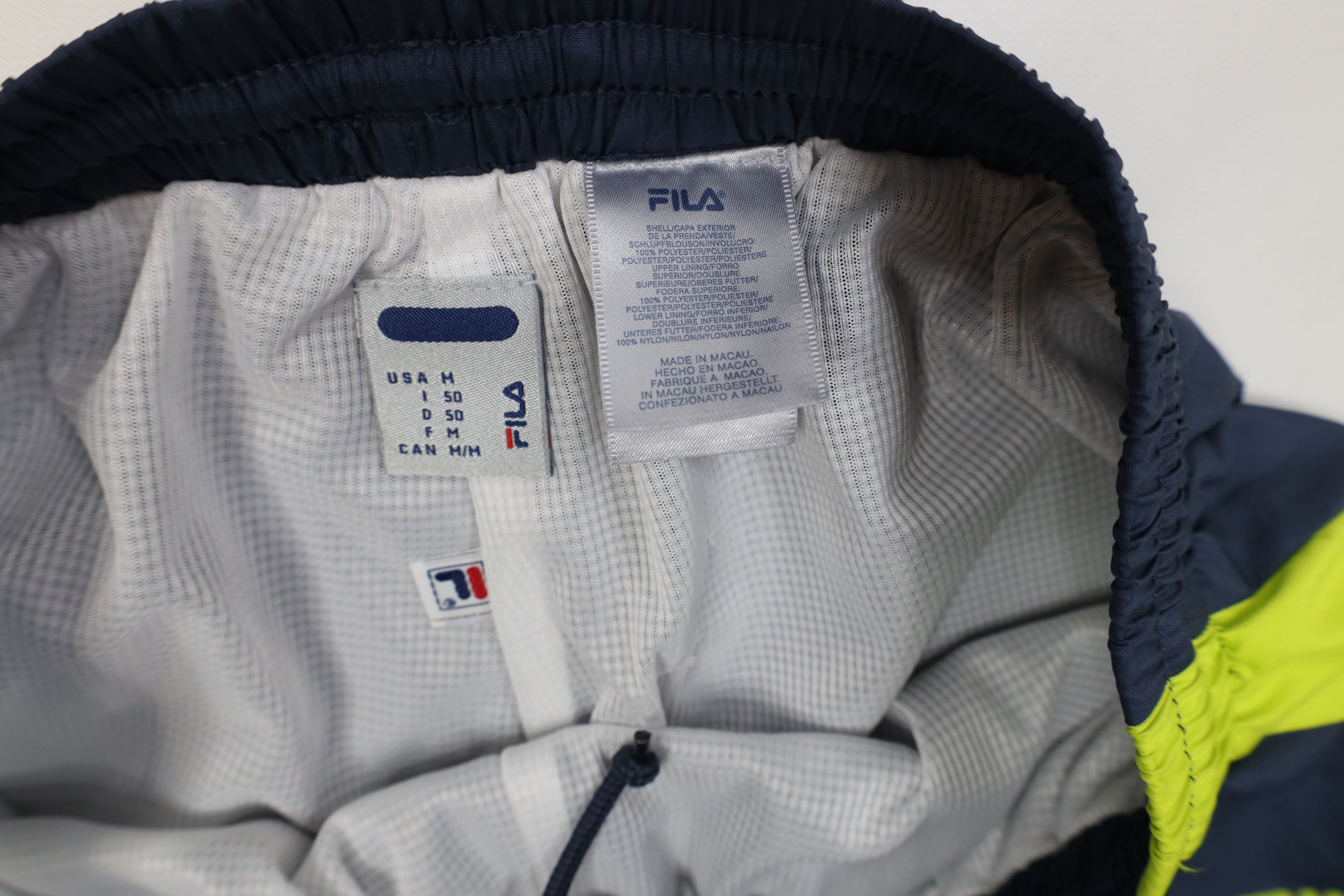 Fila Vintage 90s Y2K Fila Lined Wide Leg Windbreaker Pants Blue Size US 34 / EU 50 - 9 Thumbnail