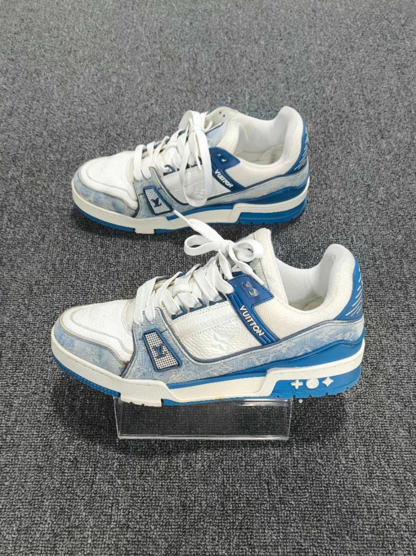 Louis Vuitton LV Trainer 95 New Faded Sneakers 40.5 Size US 9.5 / IT 39.5 - 3 Thumbnail