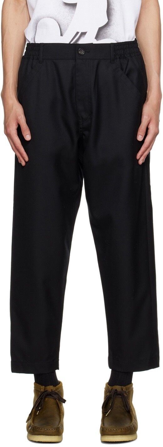 Comme des Garcons Homme Deux Comme des Garçons Homme Deux Black Four-Pocket Trousers L Size US 36 / EU 52 - 1 Thumbnail