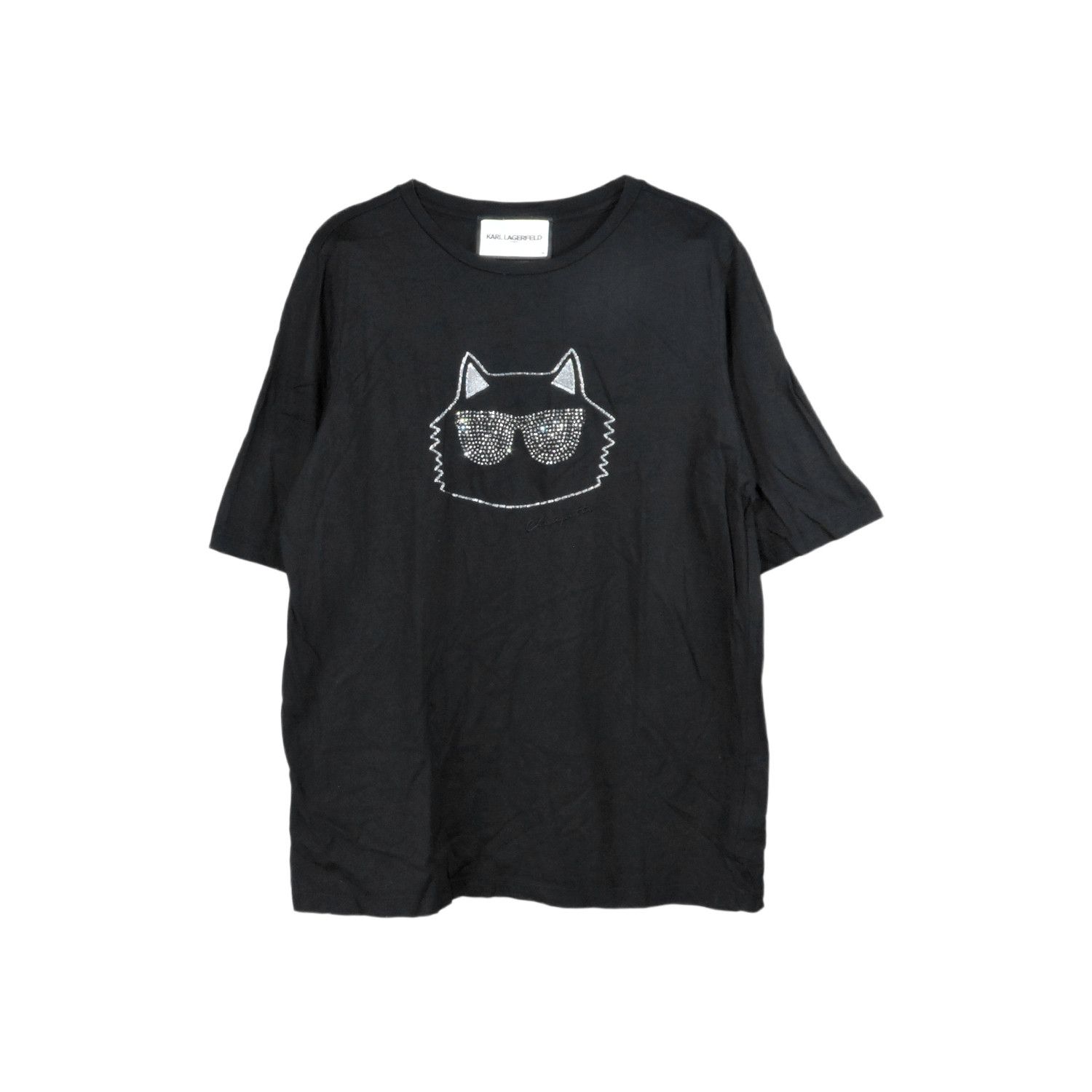 Karl Lagerfeld KARL LAGERFELD CHOUPETTE HEAD BLING T-SHIRT Size US M / EU 48-50 / 2 - 1 Thumbnail