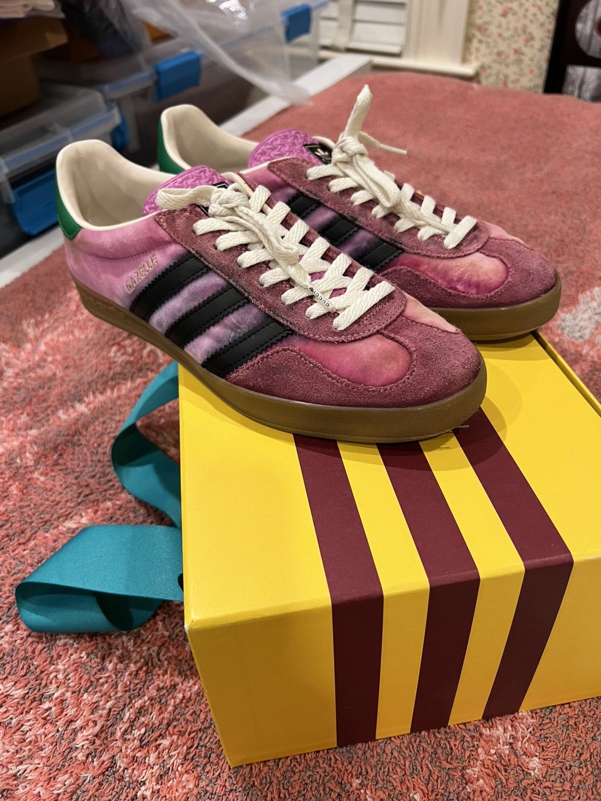 Adidas × Gucci Adidas x Gucci Gazelle Pink - US 9.5 Size US 9.5 / EU 42-43 - 2 Thumbnail